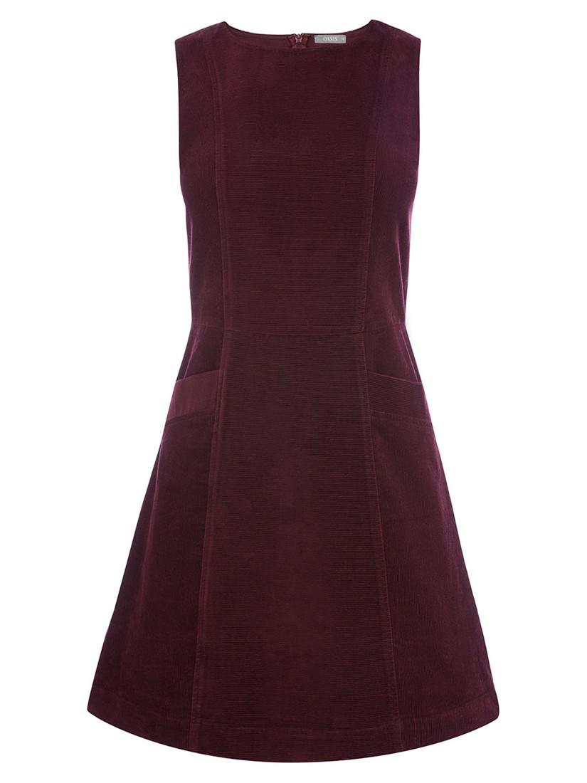 Oasis slash neck cord sale dress