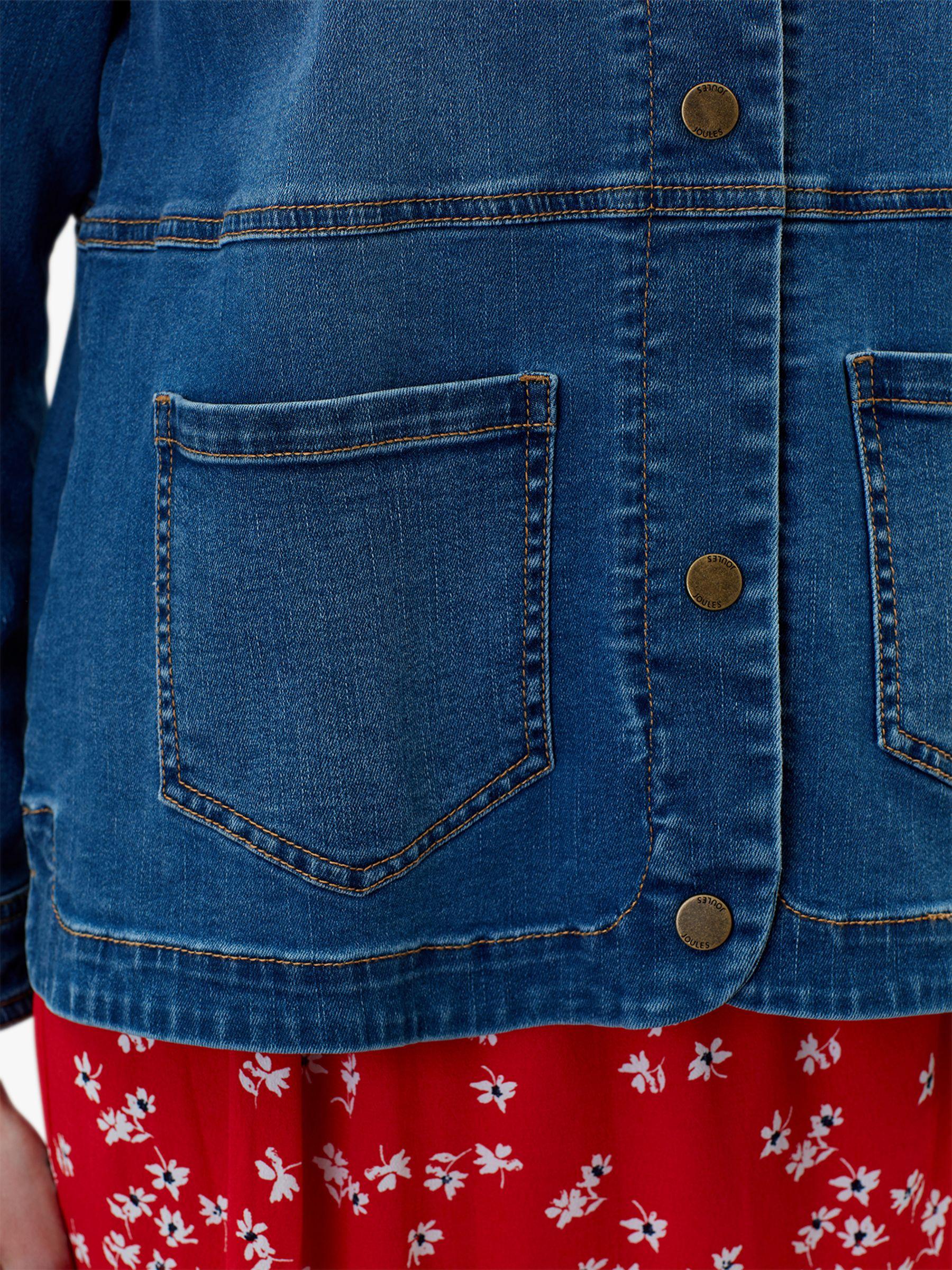 Joules Imogen Denim Jacket in Blue Lyst