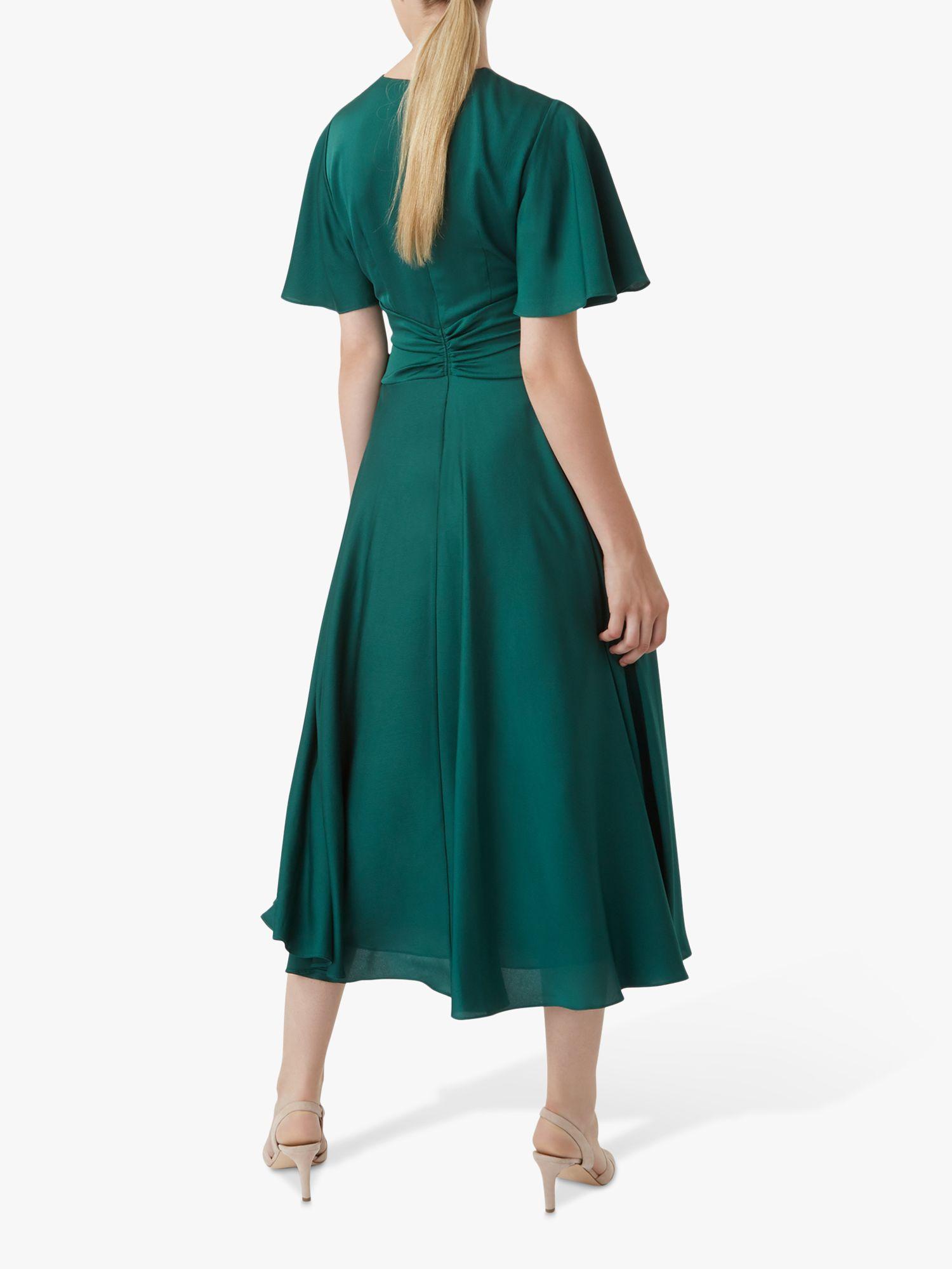 Hobbs Synthetic 'leia' Fit & Flare Dress in Emerald Green (Green) Lyst