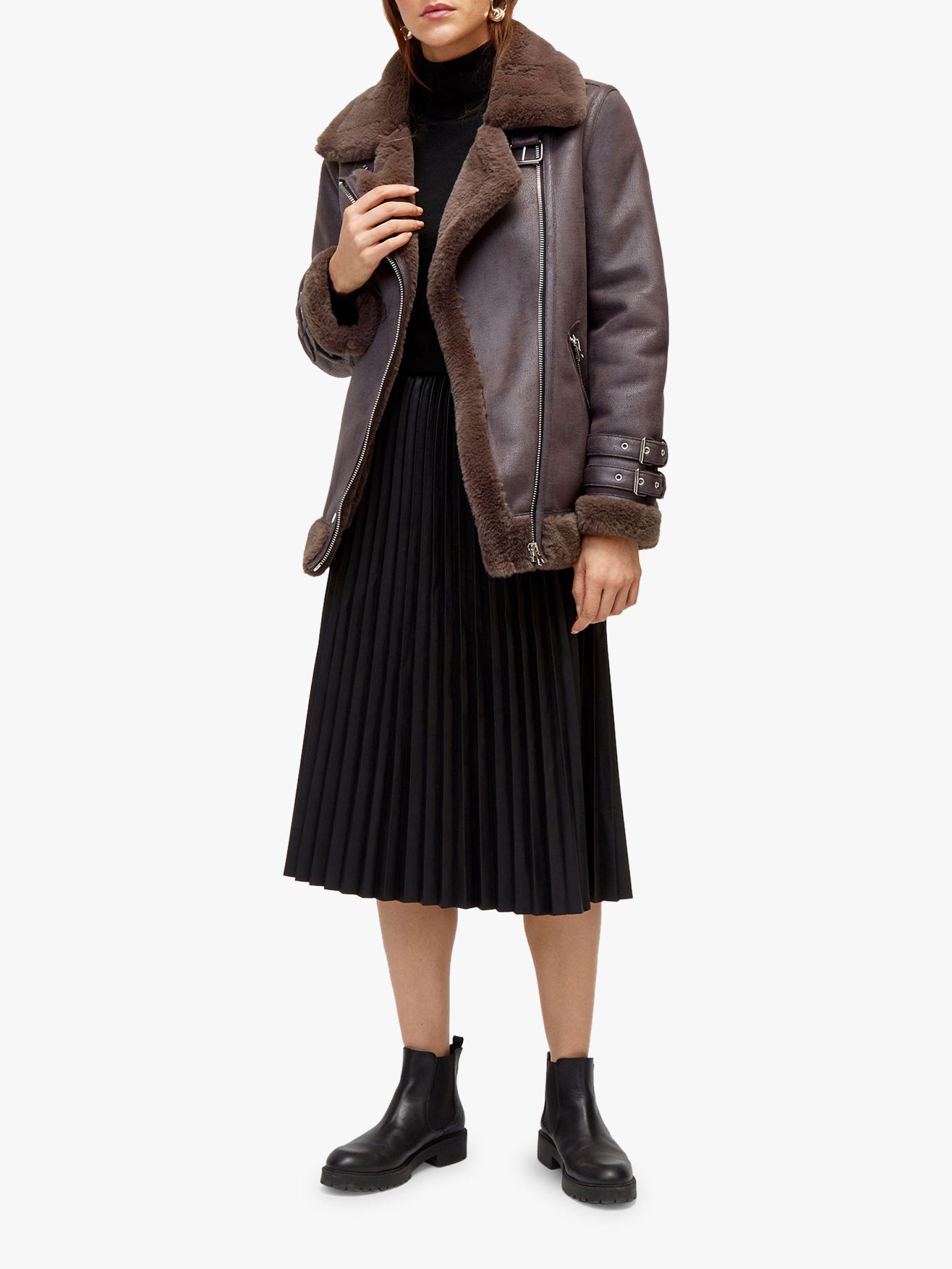 warehouse grey aviator jacket