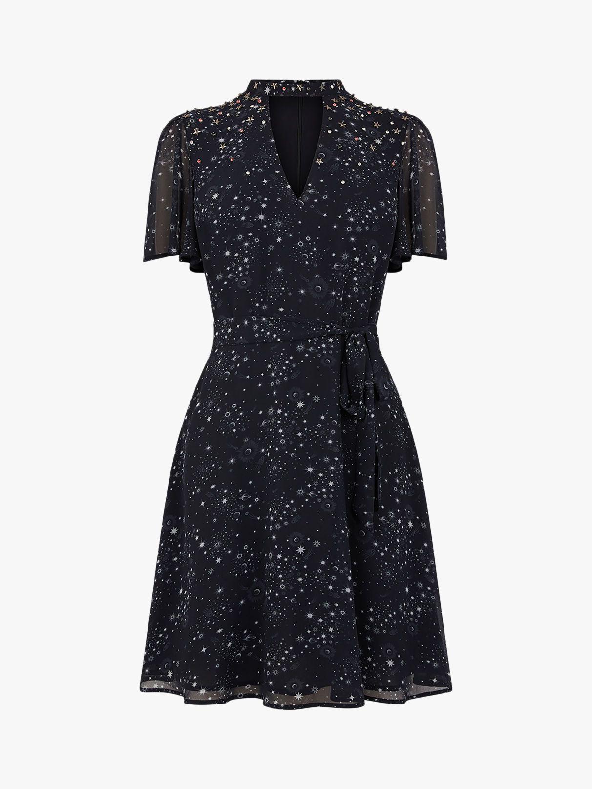 oasis star print skater dress