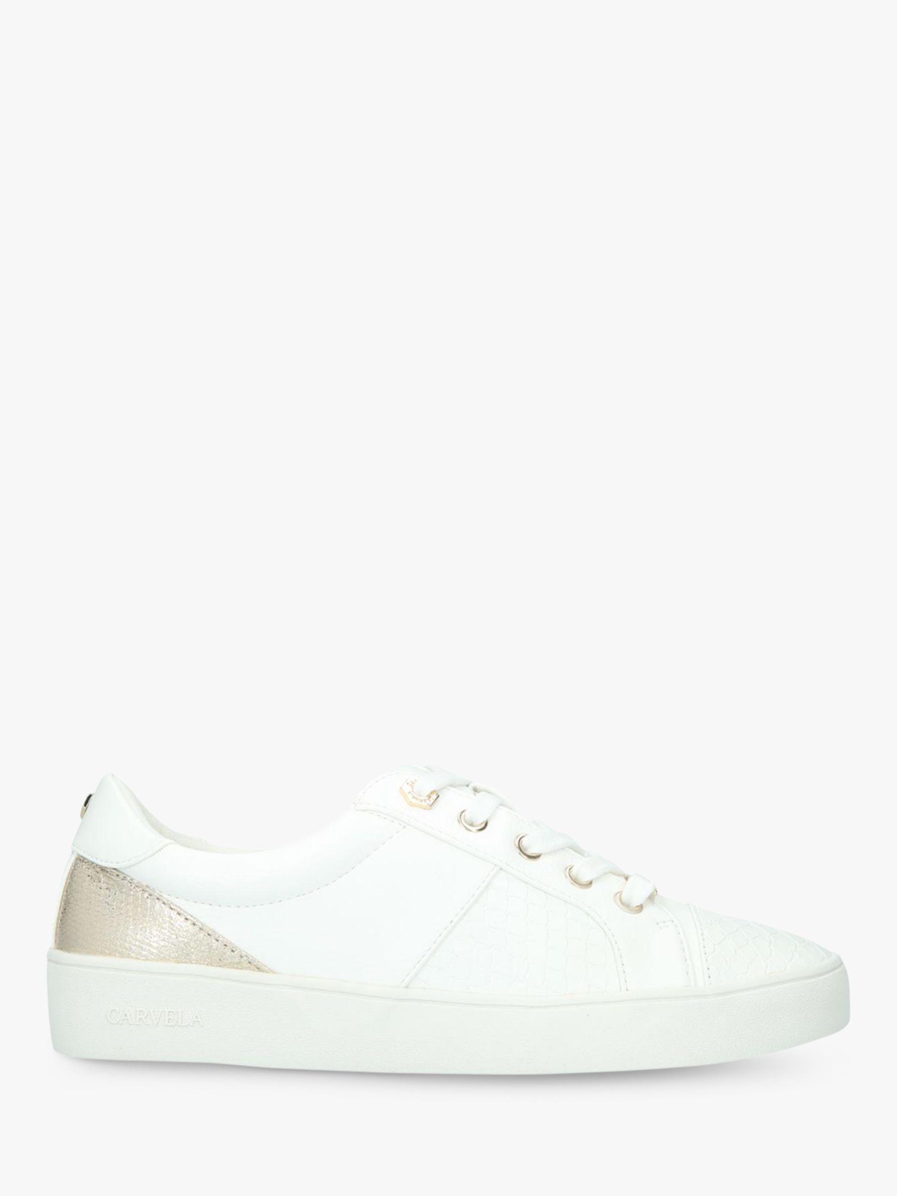 Carvela Kurt Geiger Synthetic Jagger Snake-embossed Trainers in White ...