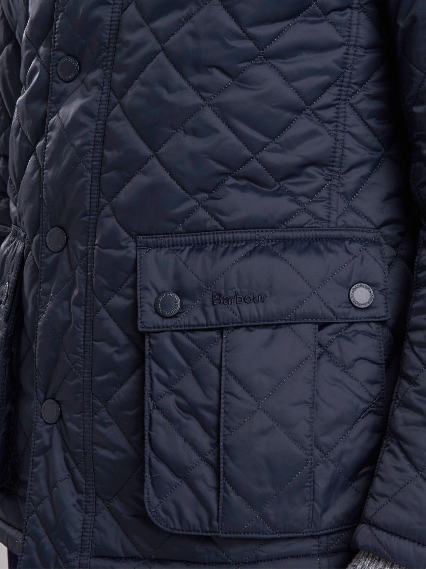 Barbour Synthetic International Windshield Quilted Jacket in Navy (Blue