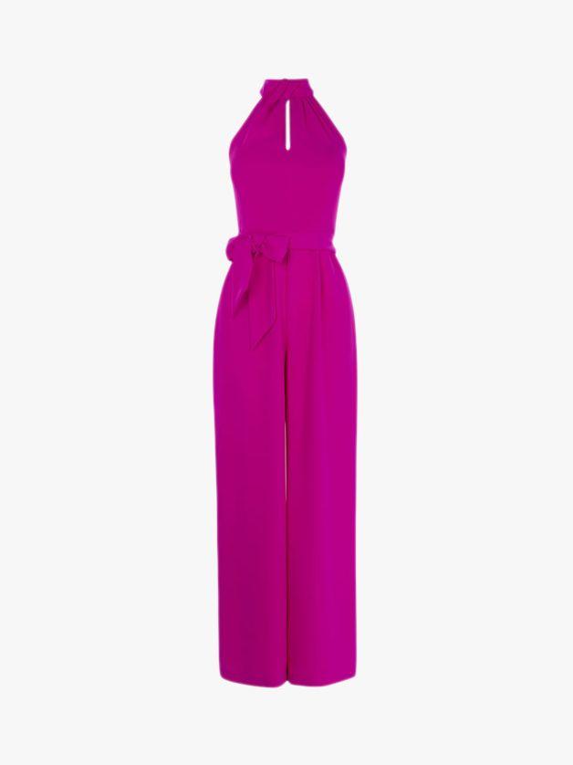 coast tori halter neck jumpsuit pink