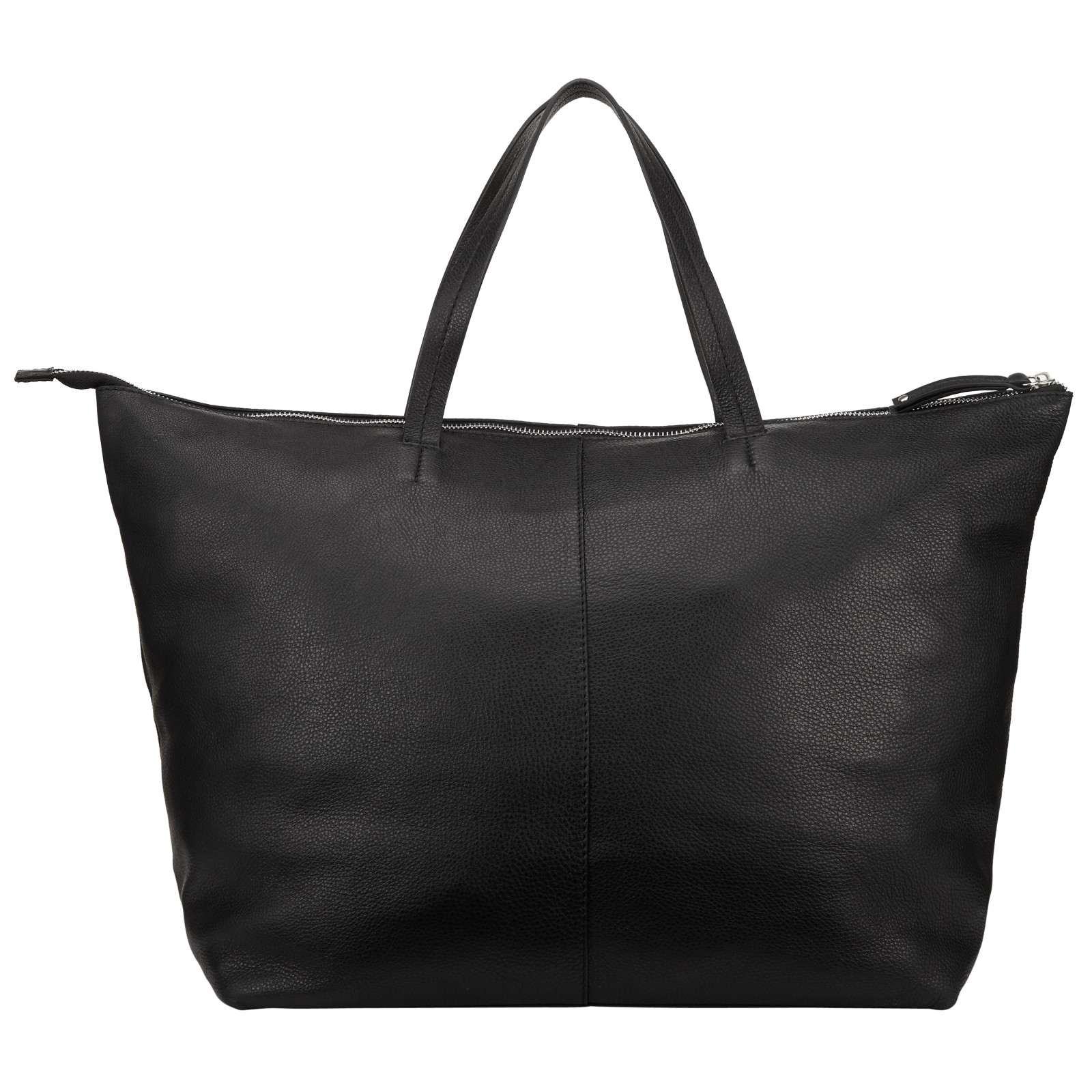 John Lewis Morgan Leather Tote Bag in Black - Lyst