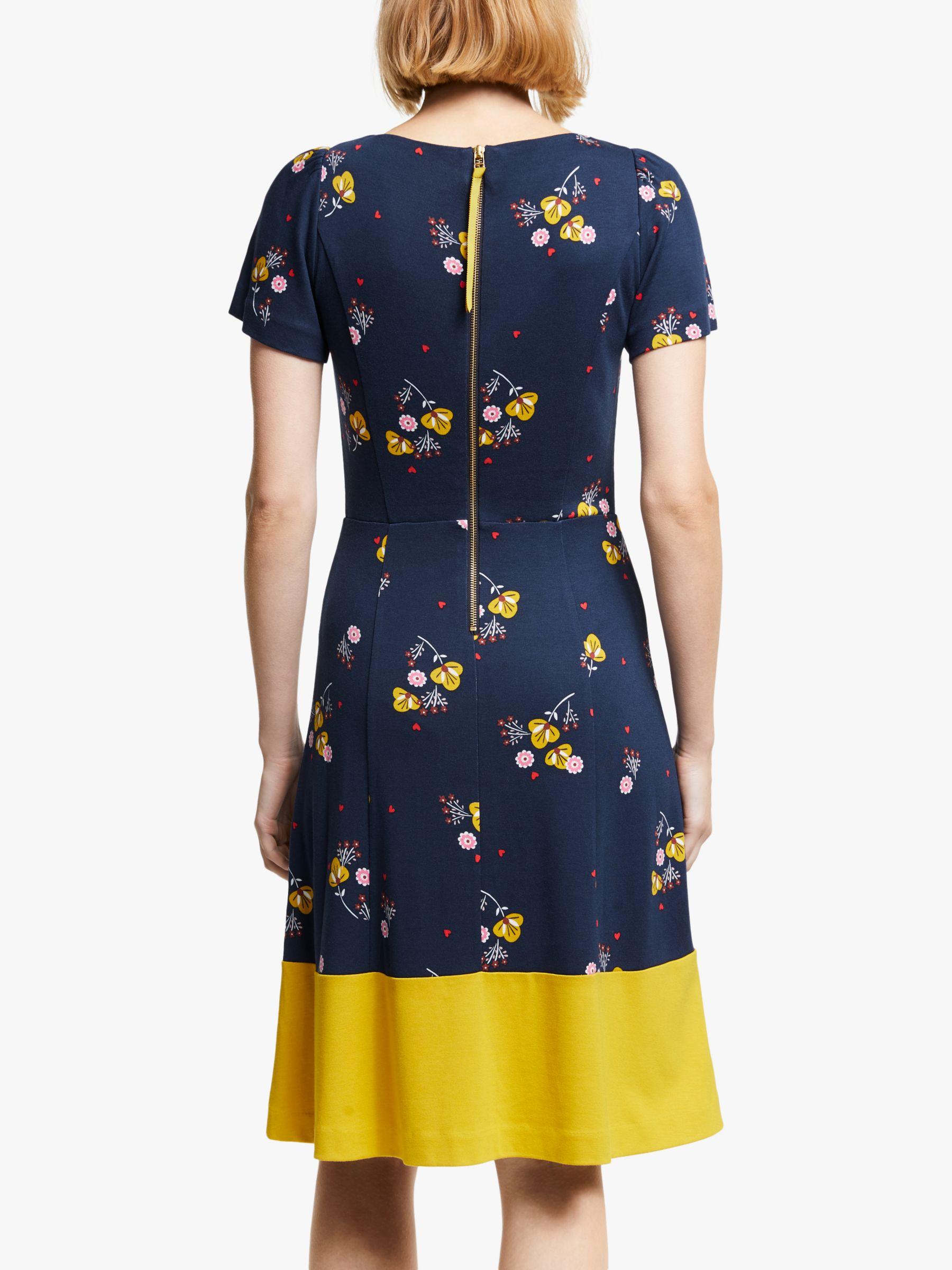 Boden Synthetic Erica Ponte Dress in Navy (Blue) - Lyst
