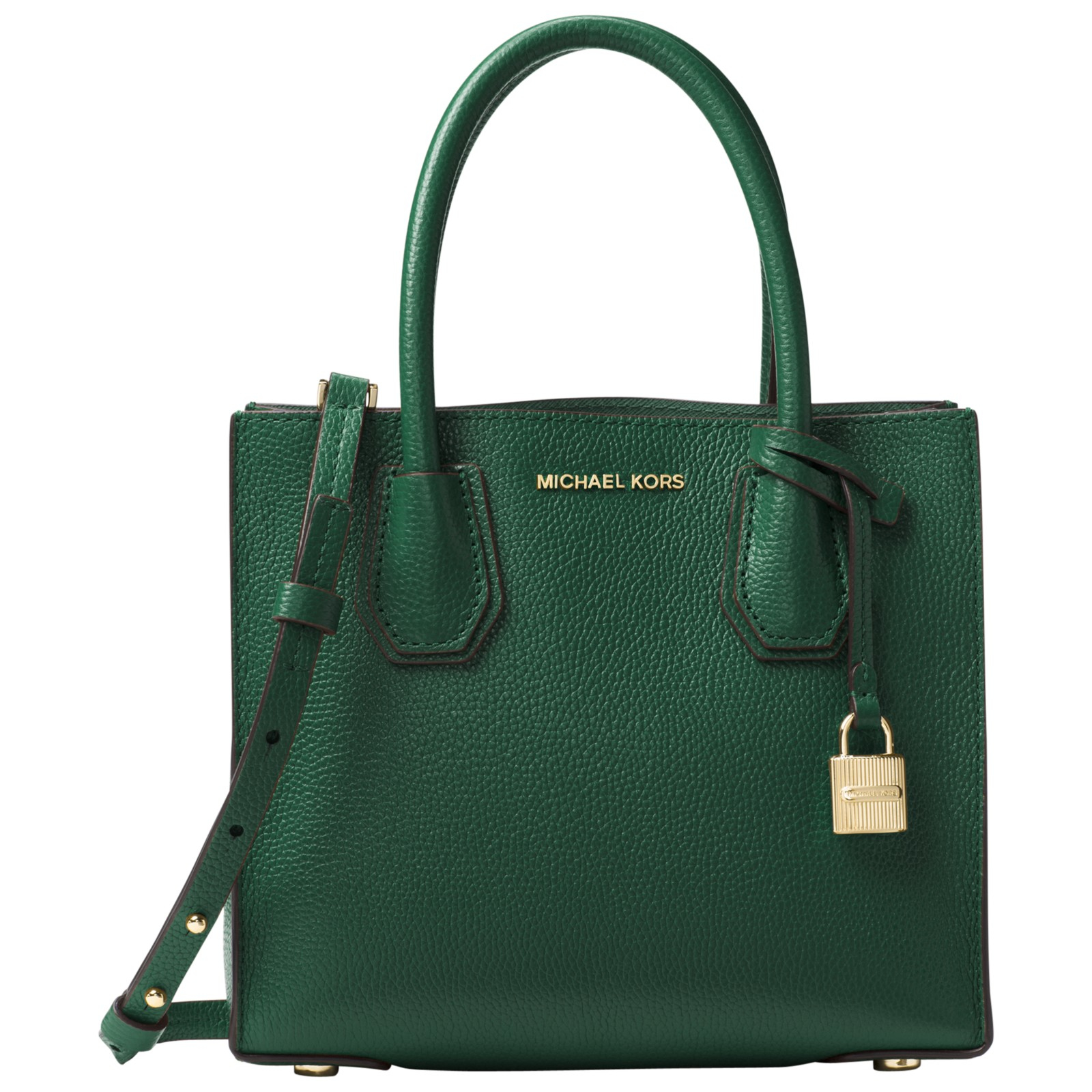 MICHAEL Michael Kors Mercer Leather Messenger Bag in Moss (Green) Lyst