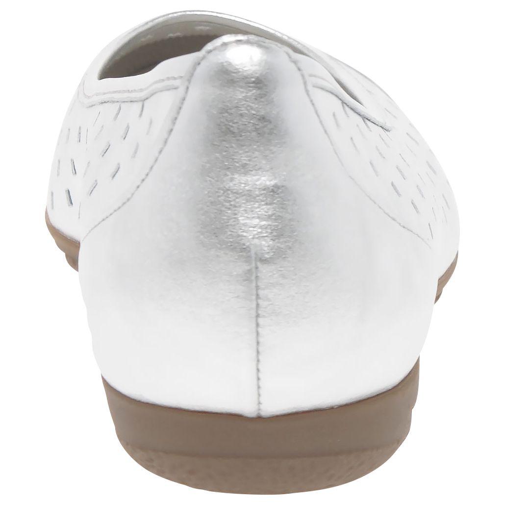 gabor ruffle punched detail pumps