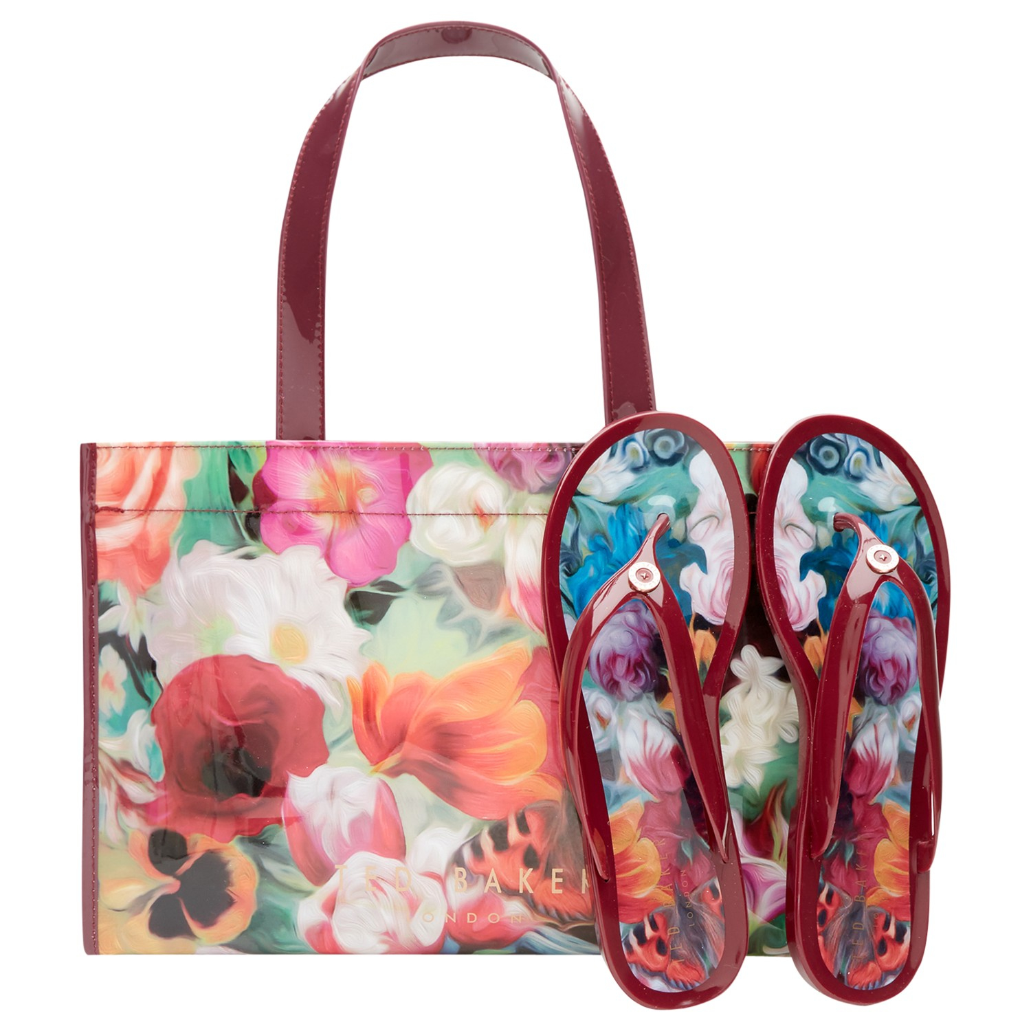 ted baker bag with flip flops