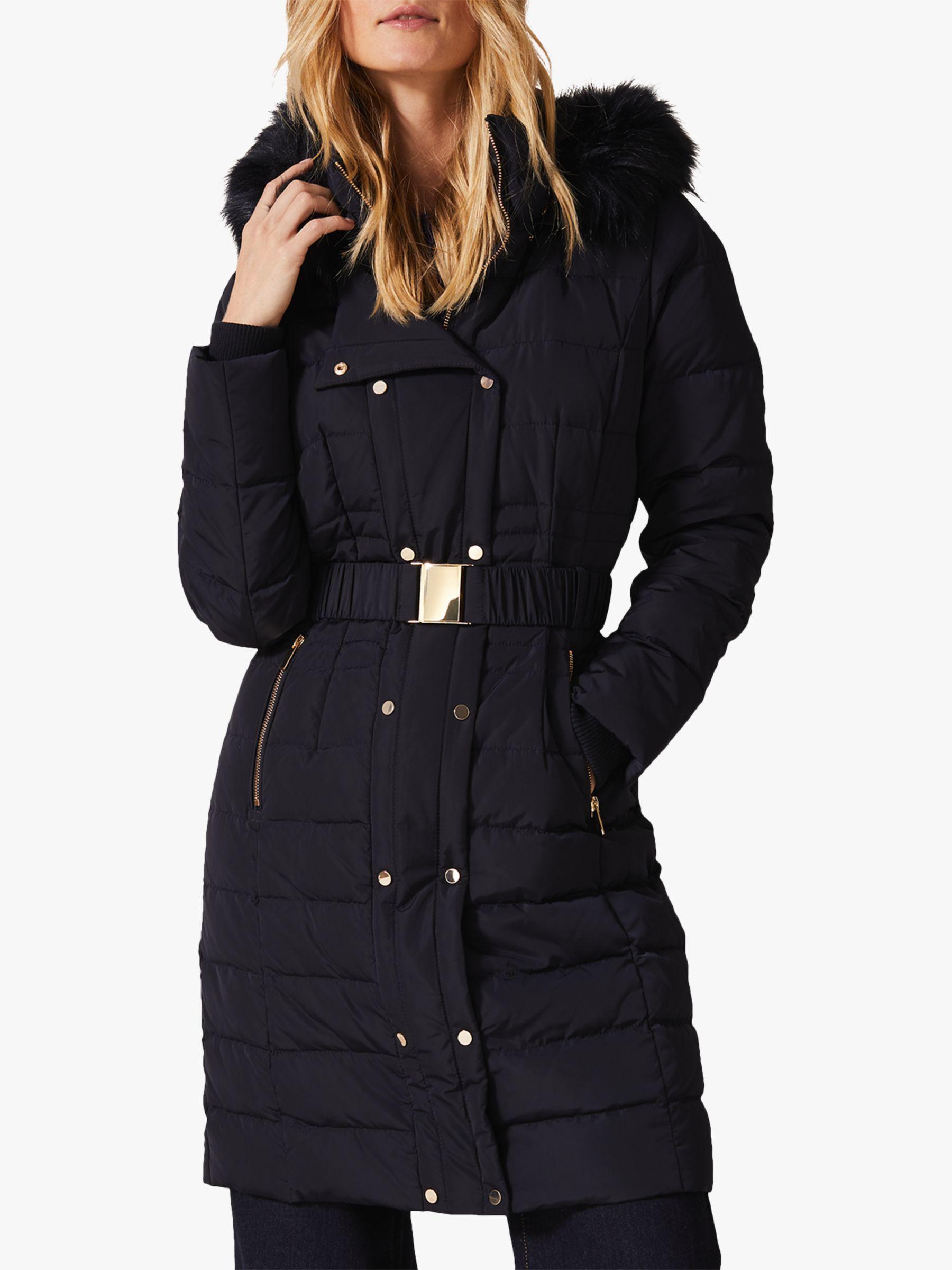 Phase Eight Leona Puffer Coat in Navy (Blue) - Lyst