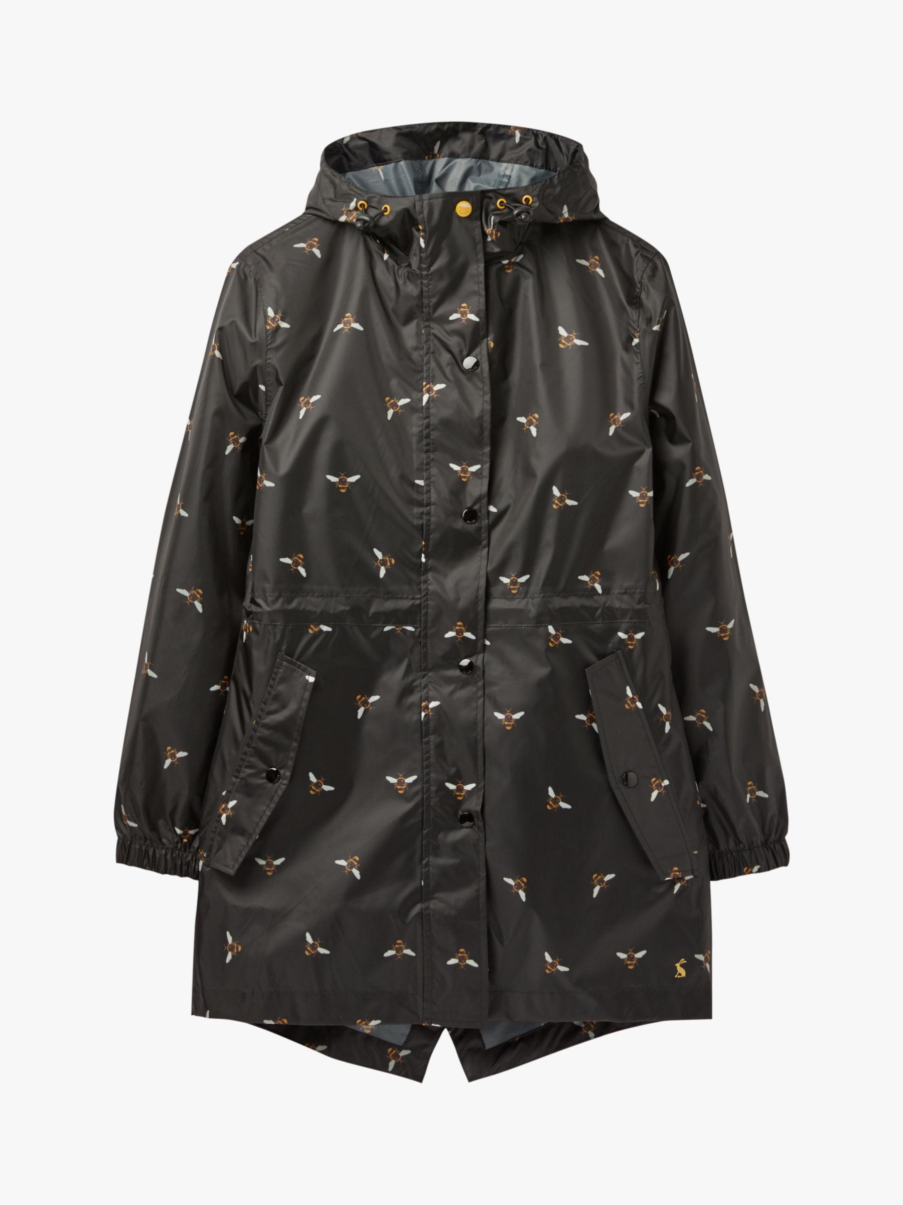 Joules Synthetic Golightly Pack-away Waterproof Bee Print Parka Coat in ...