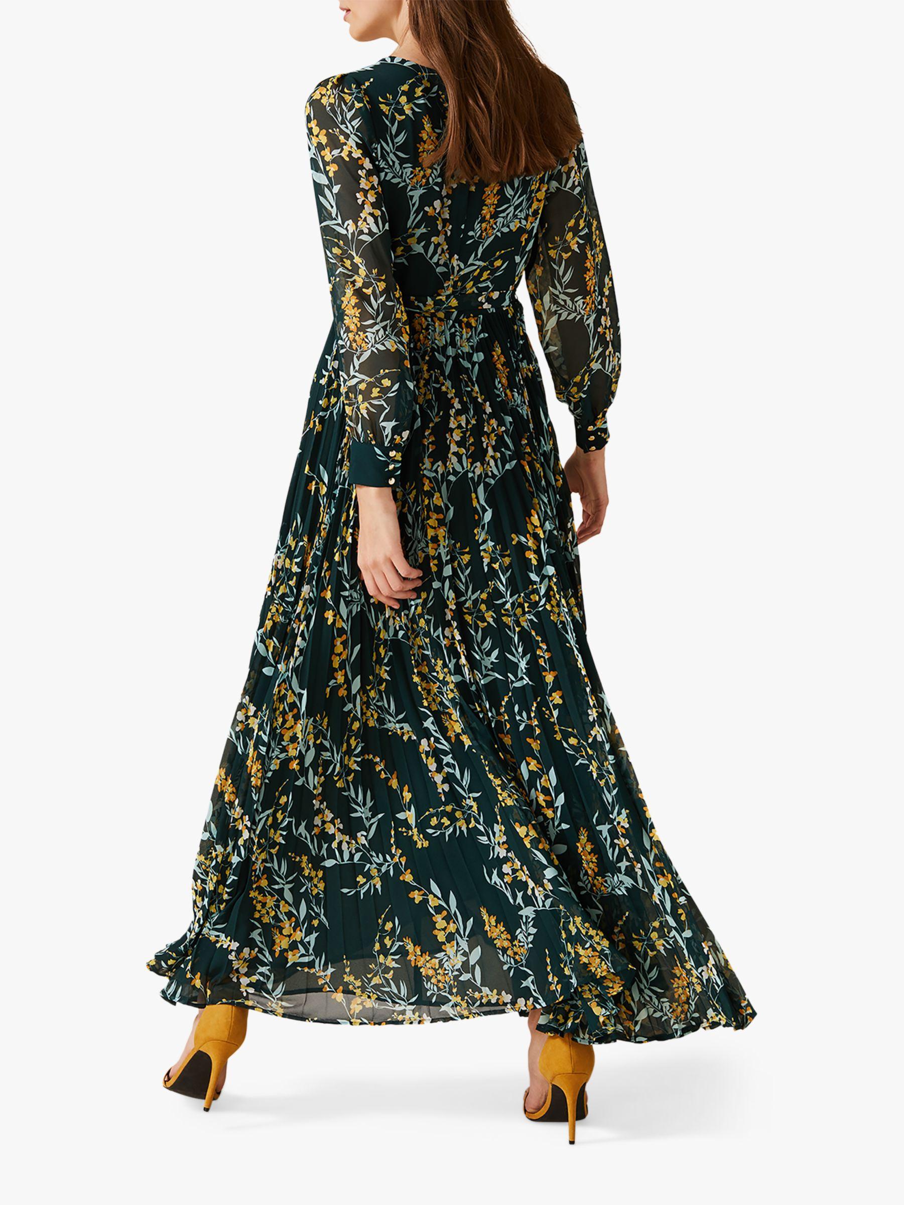 carmen pleated maxi dress