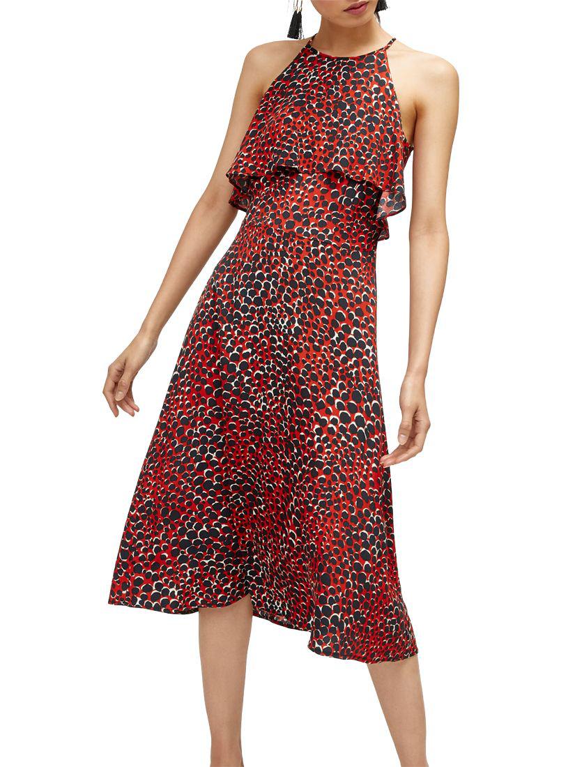 orange cheetah dress