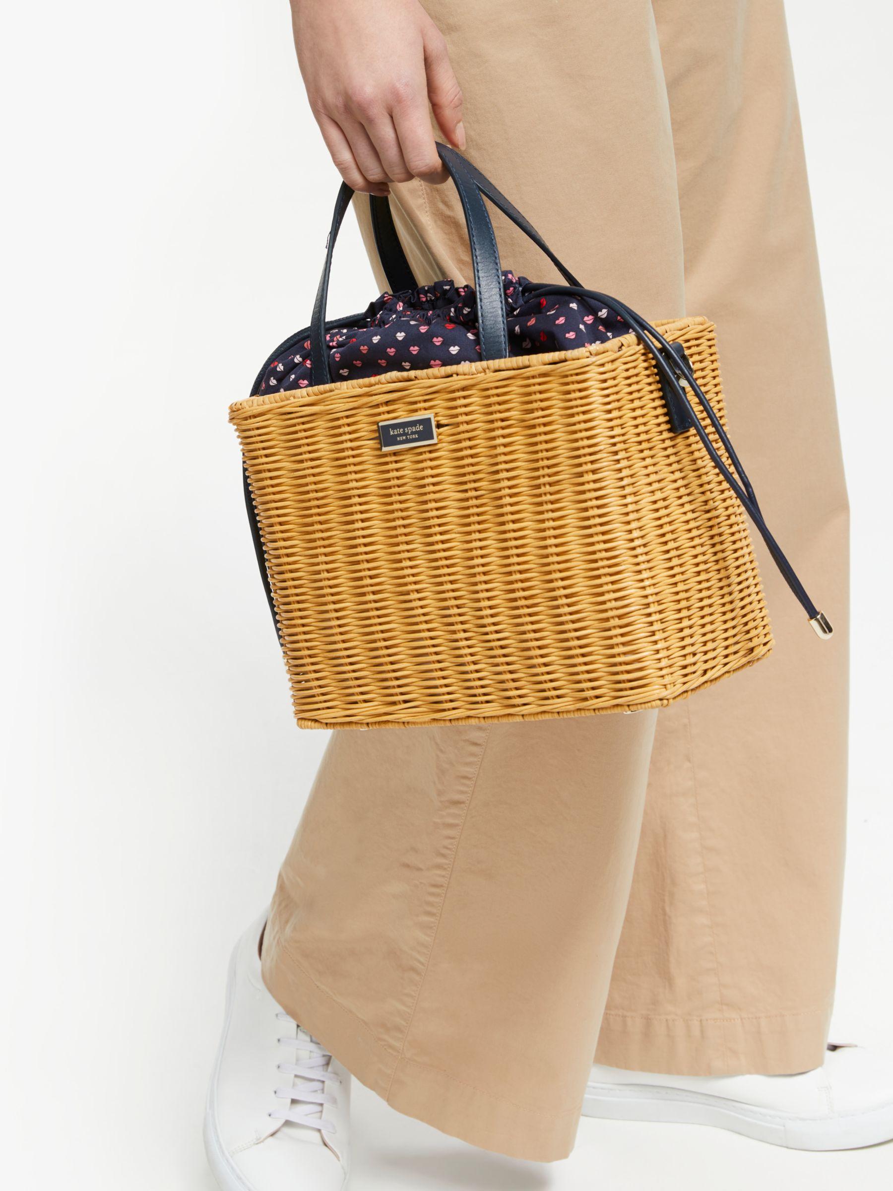 wicker basket bag