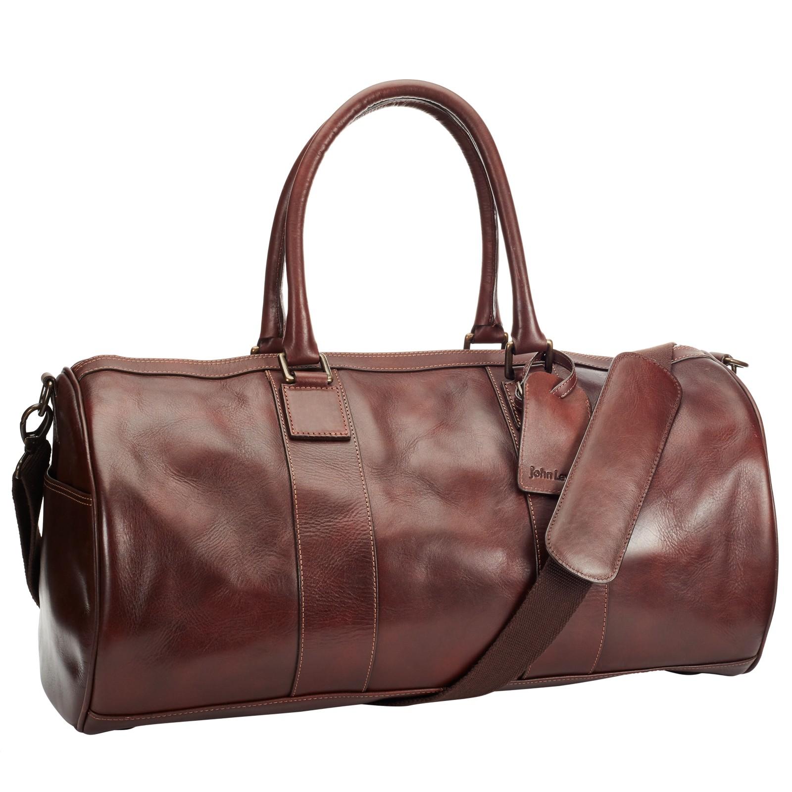 john lewis mens leather holdall