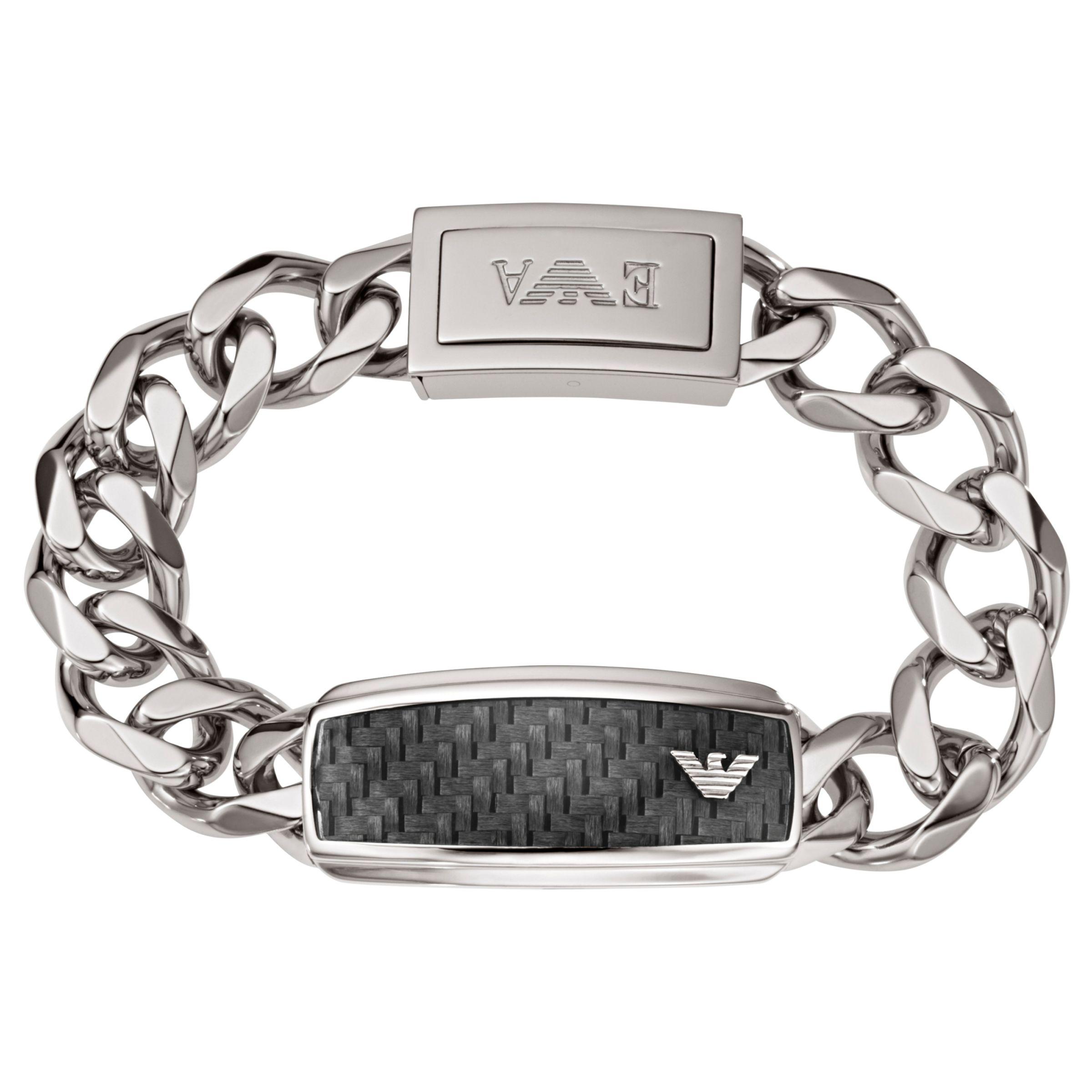 Buy Emporio Armani Men Silver Stainless Steel Bracelet Online  899192   The Collective