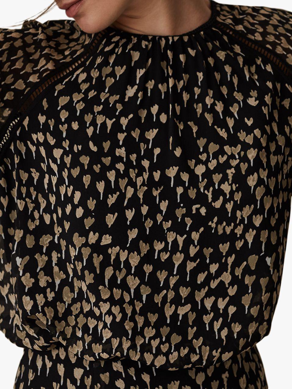 reiss melania ditsy dress