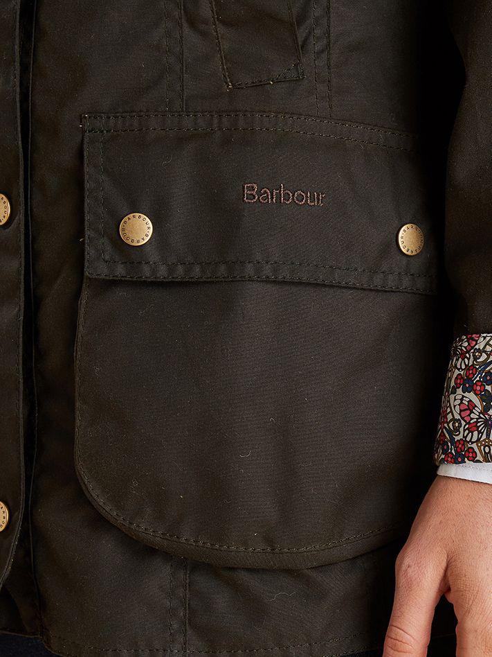 Barbour Harriet Liberty Wax Cotton Jacket in Green | Lyst UK