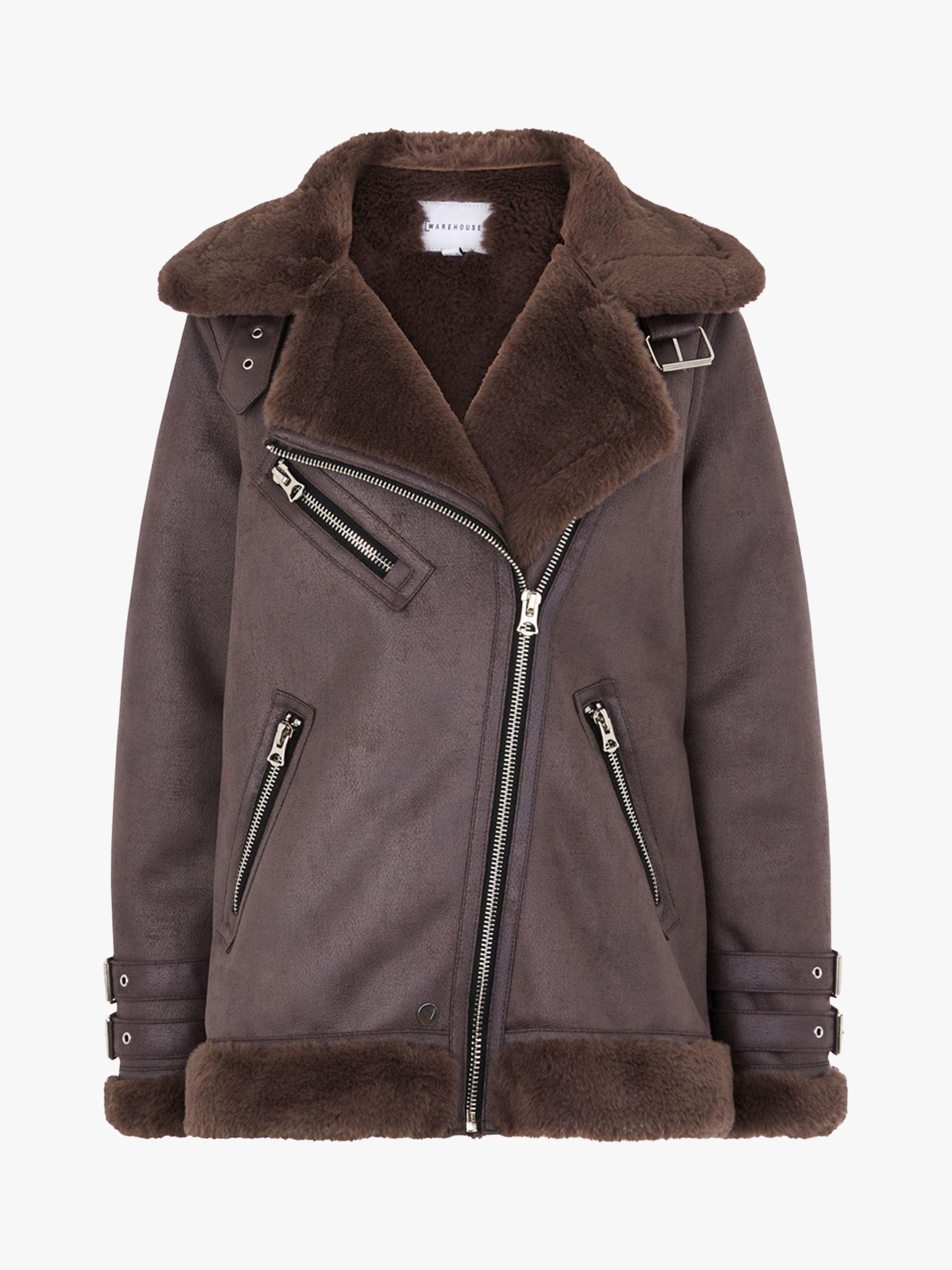 warehouse grey aviator jacket