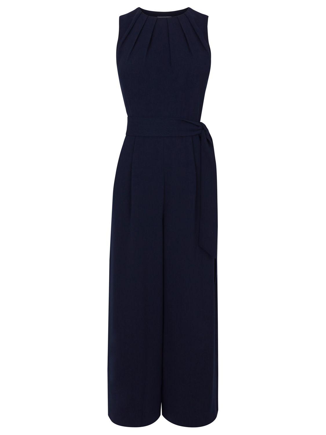 warehouse gathered neck jumpsuit