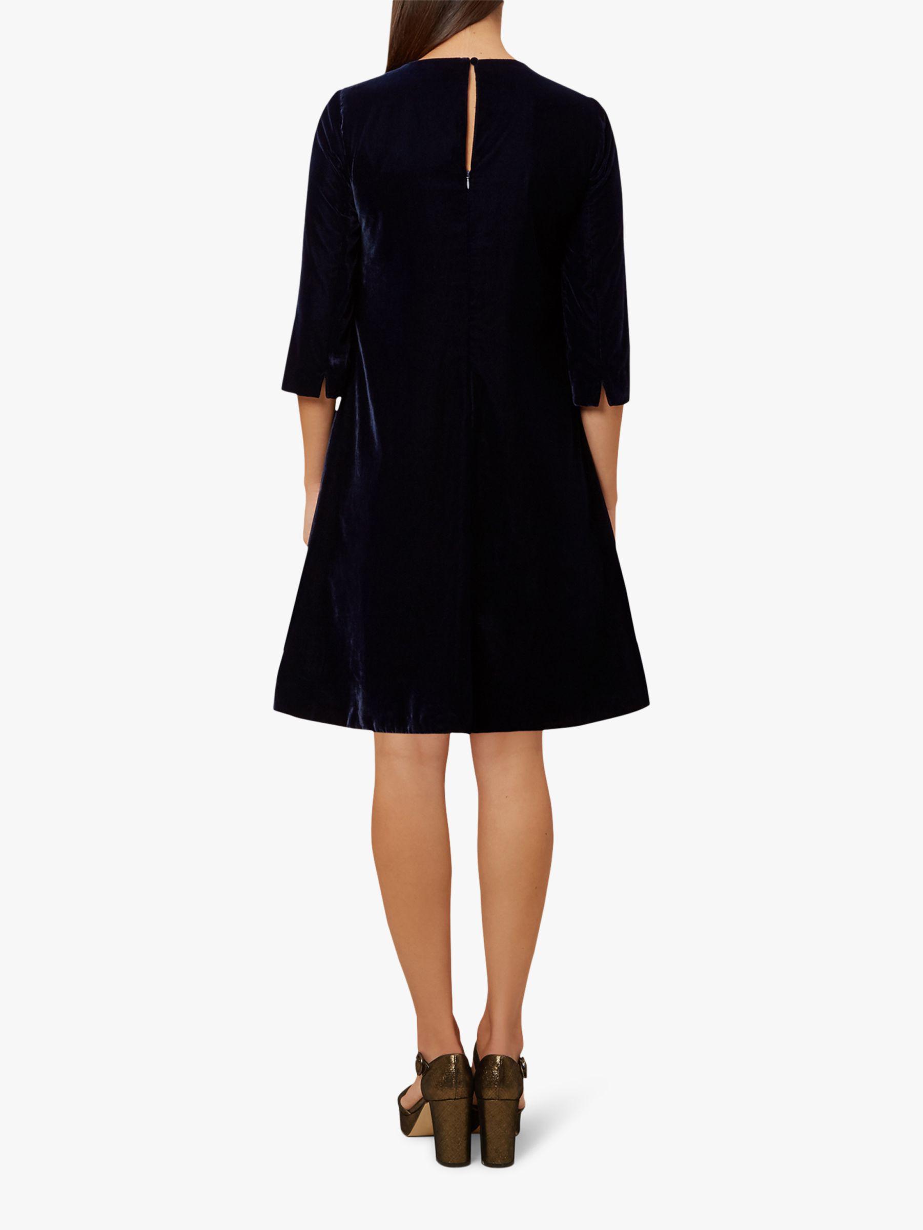 hobbs green velvet dress