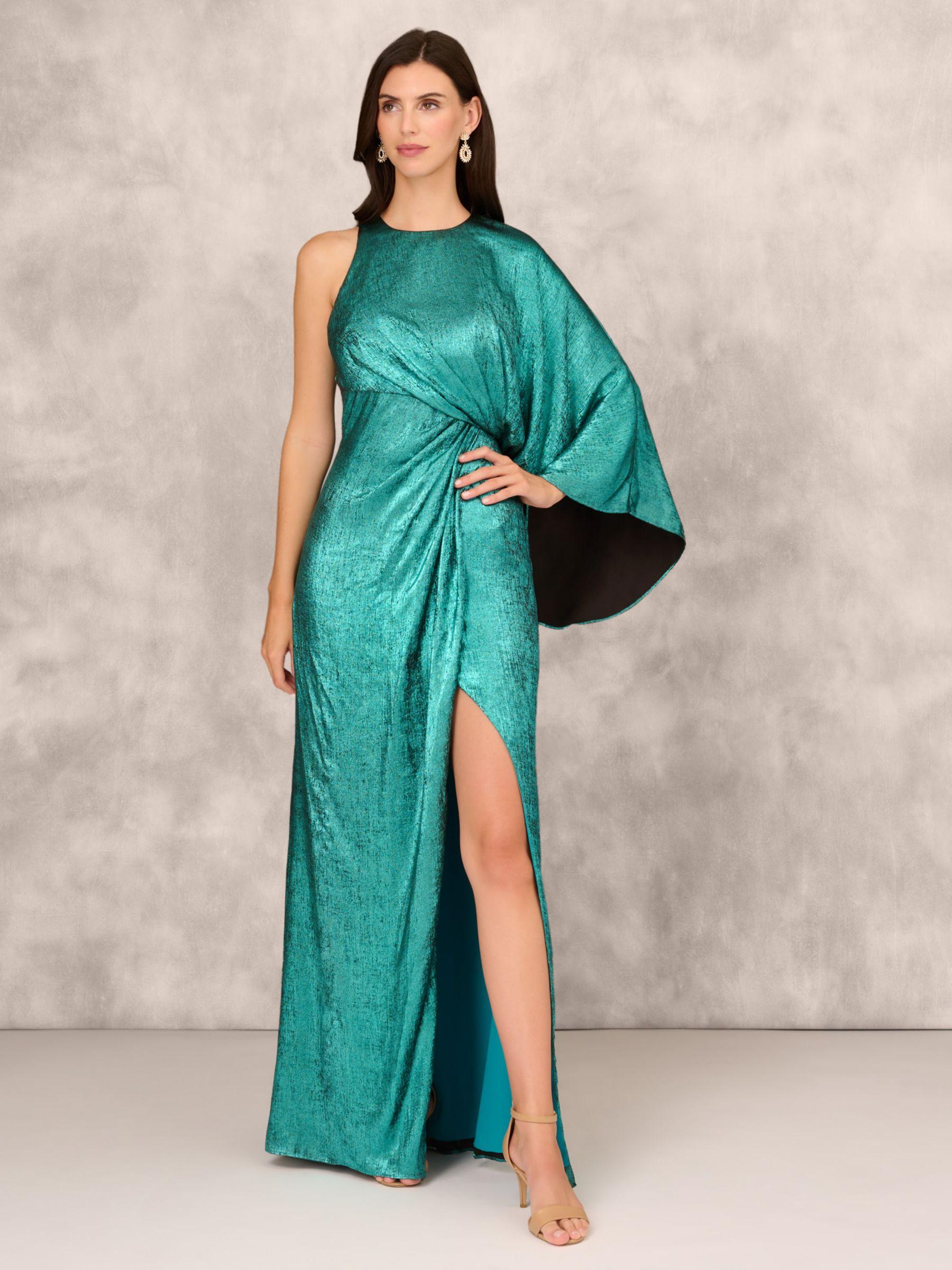 Adrianna Papell Adian Mattox By Foil Chiffon Gown in Green Lyst UK