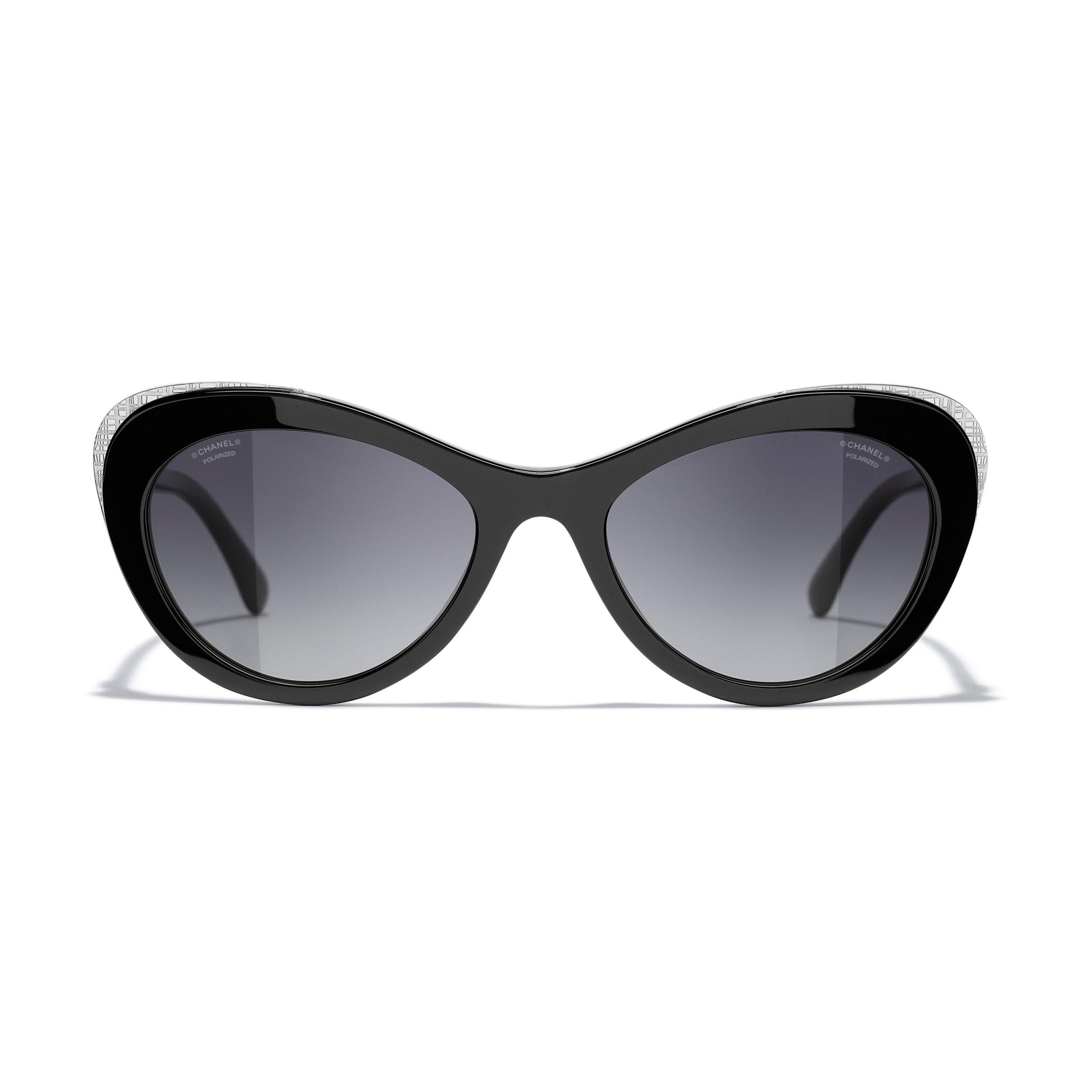 Chanel Butterfly Sunglasses Ch5432 Black/grey Gradient in Brown