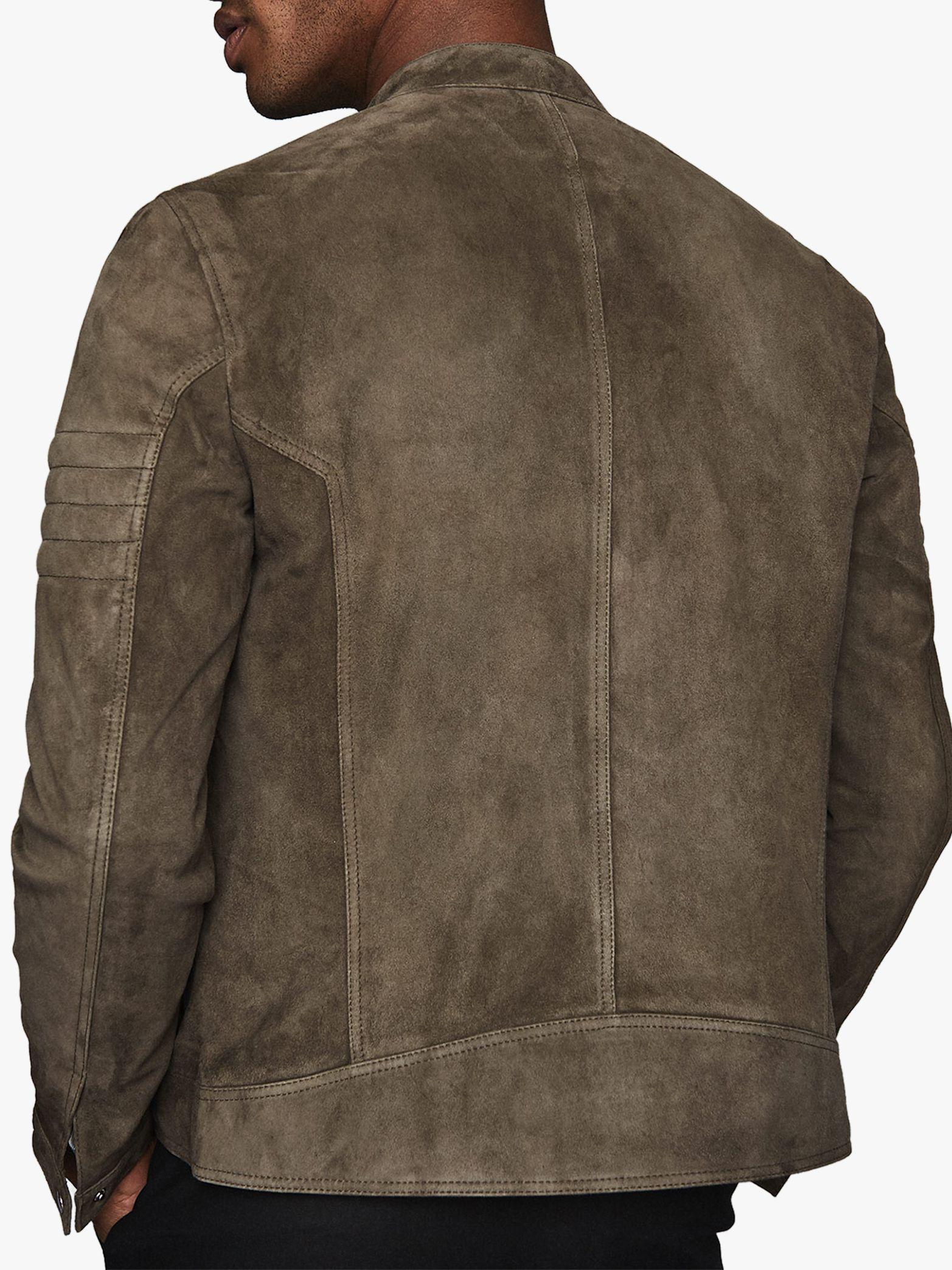 Reiss Marko - Suede Cafe Racer Jacket 