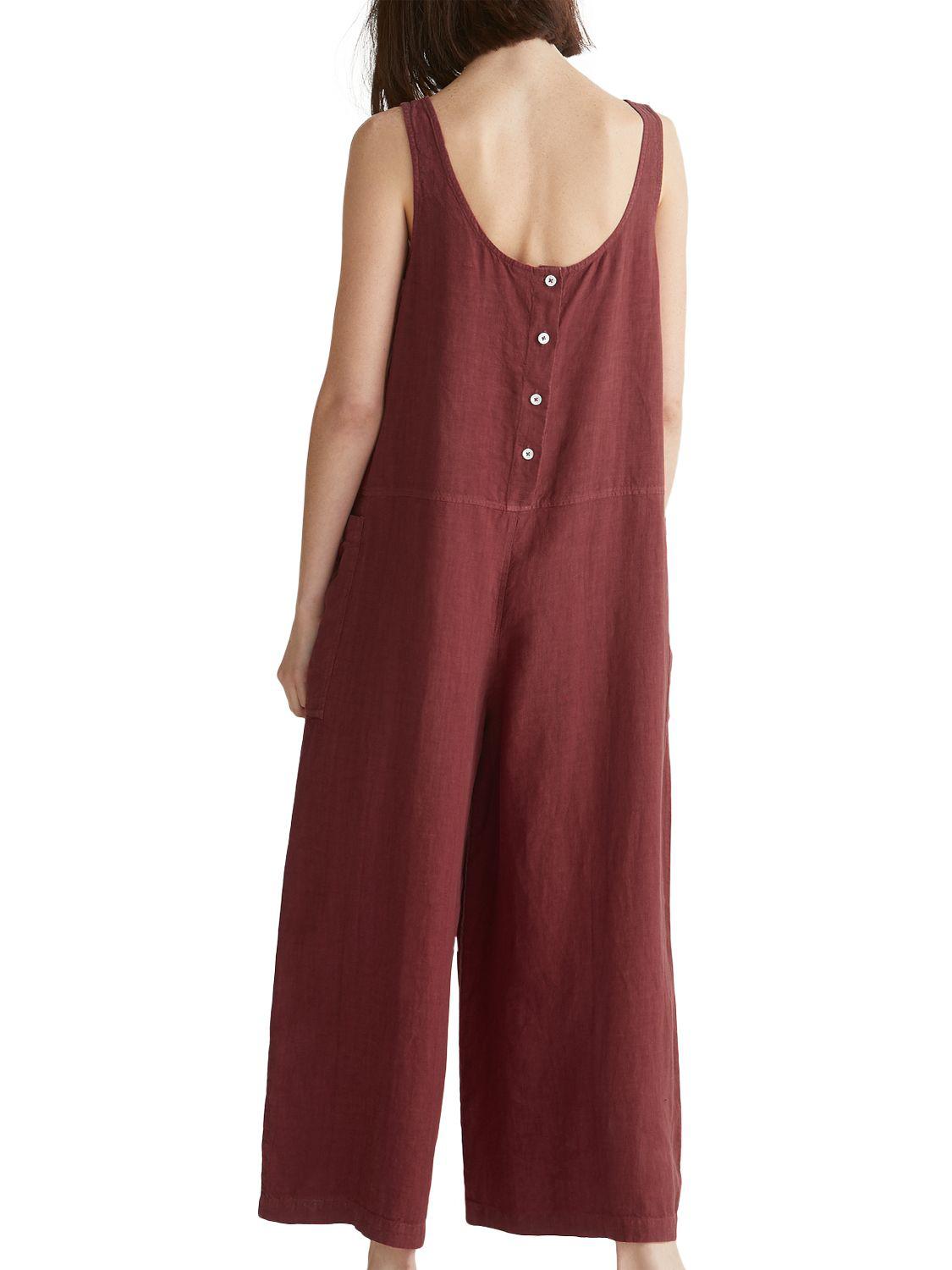 toast linen jumpsuit