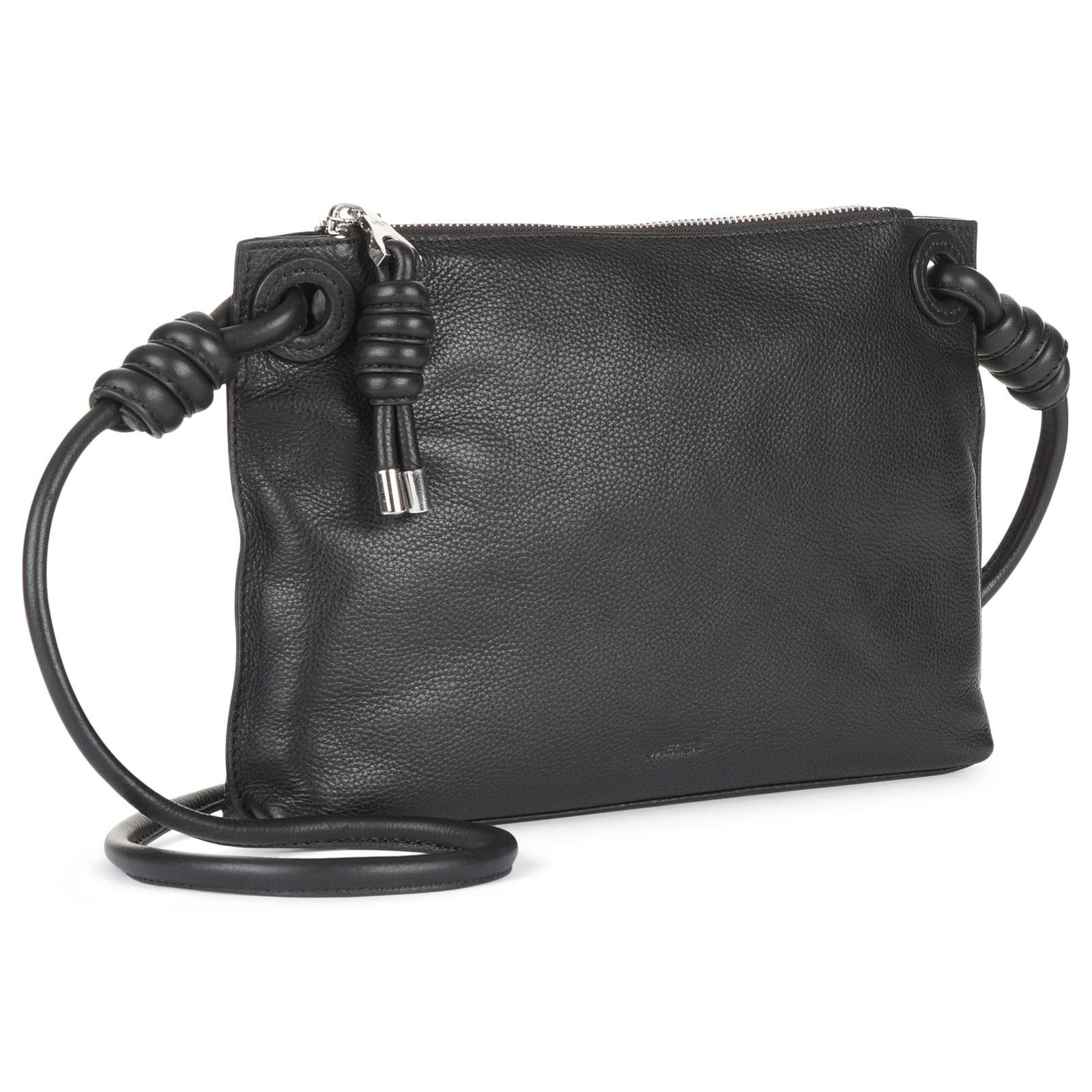 Jaeger Leather Knot Across Body Bag in Black Lyst