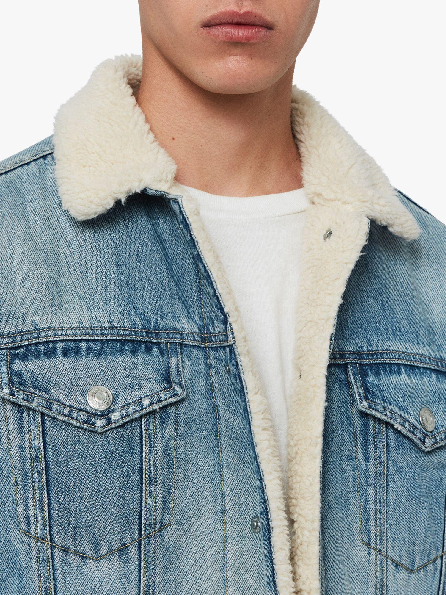 AllSaints Ilkley Sherpa Lined Denim 