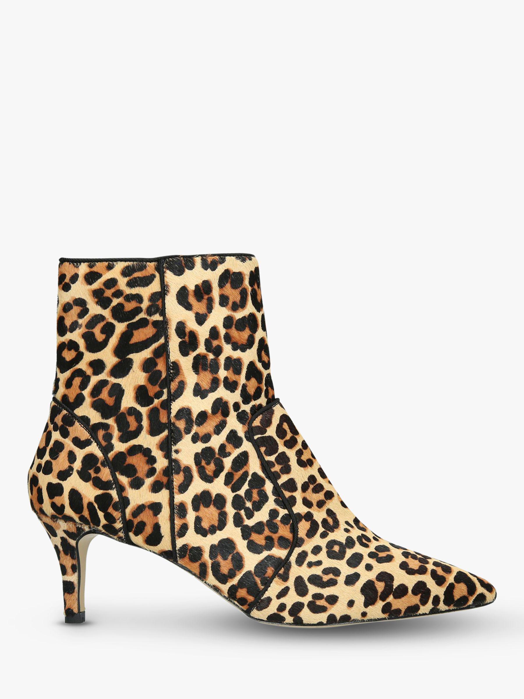 kitten heel leopard boots