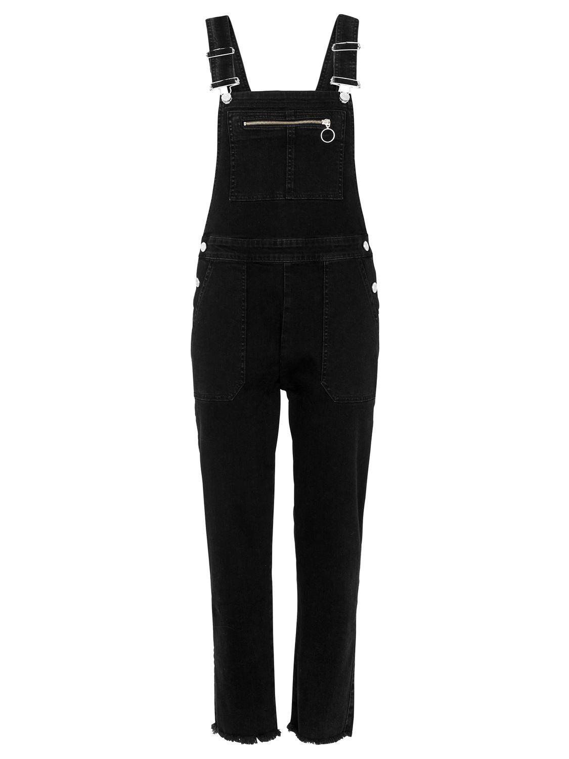 Whistles Denim Dungarees in Black | Lyst UK
