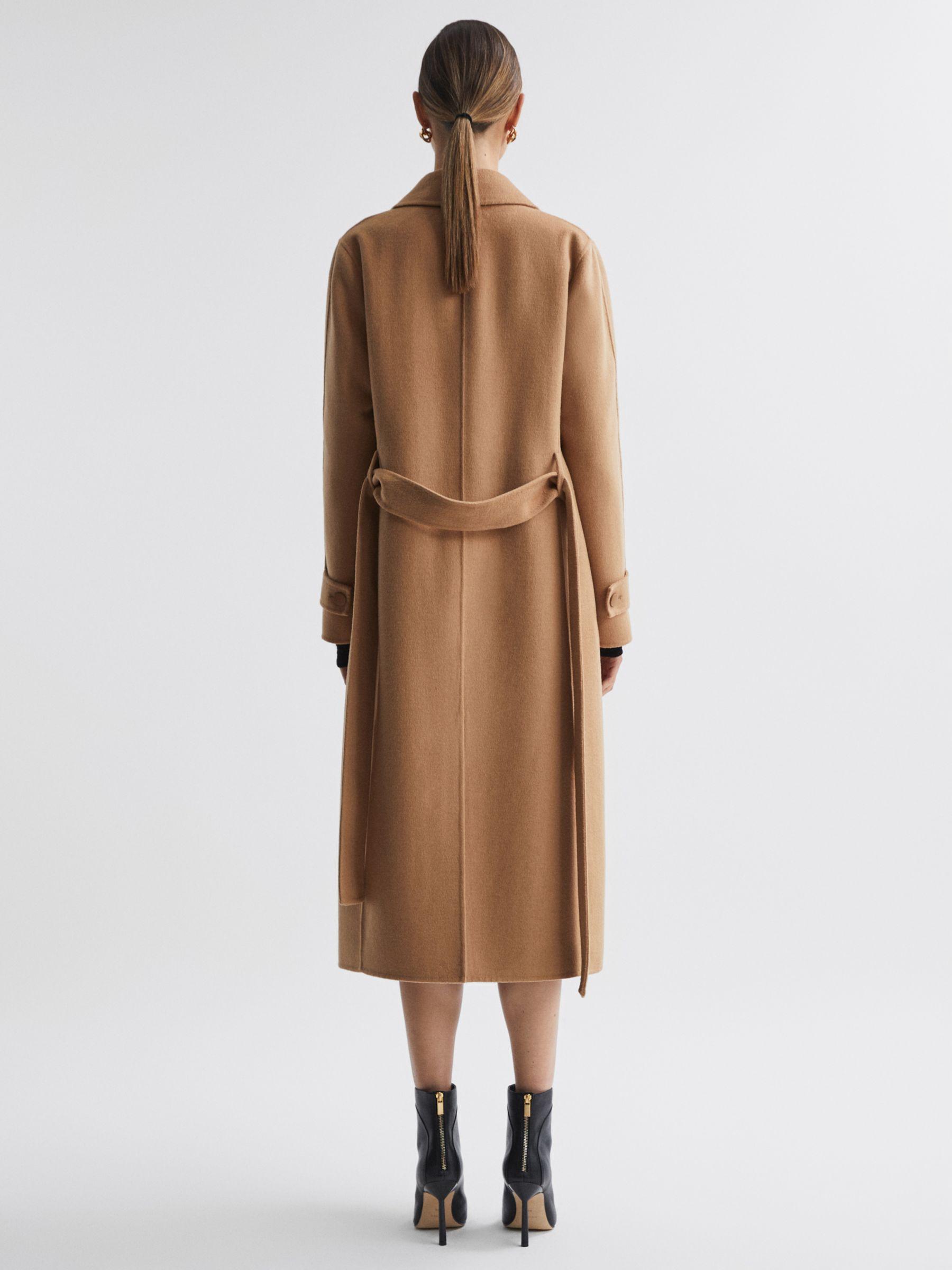 Camel wrap coat petite cheap