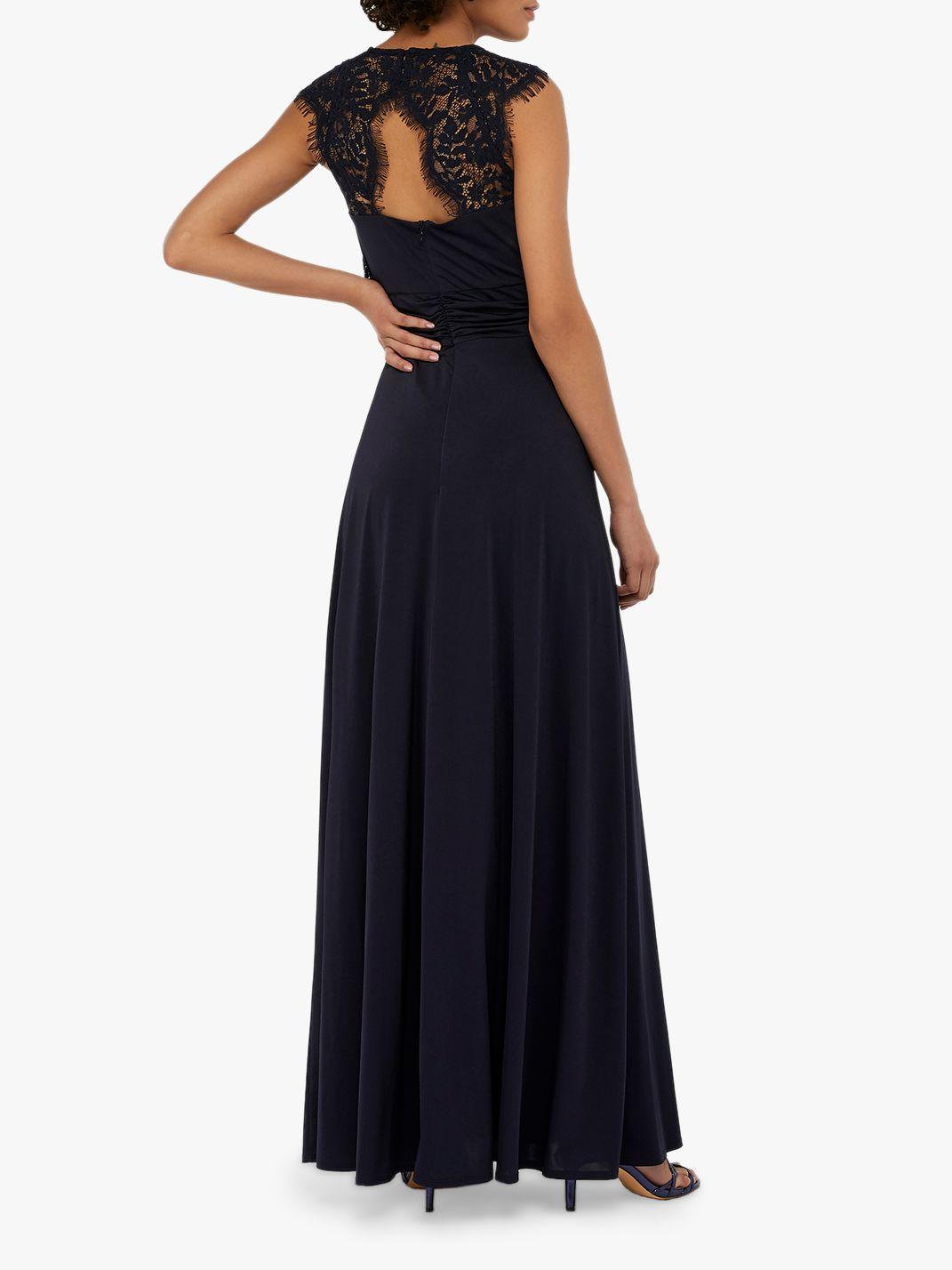 yasmeen lace jersey maxi bridesmaid dress