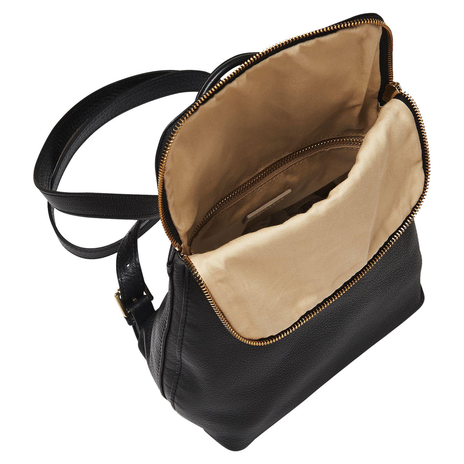 Whistles Mini Verity Leather Backpack in Black Lyst