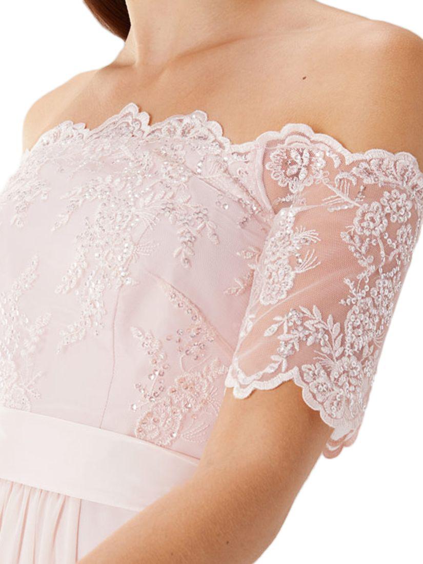 coast maddie embroidered maxi dress blush