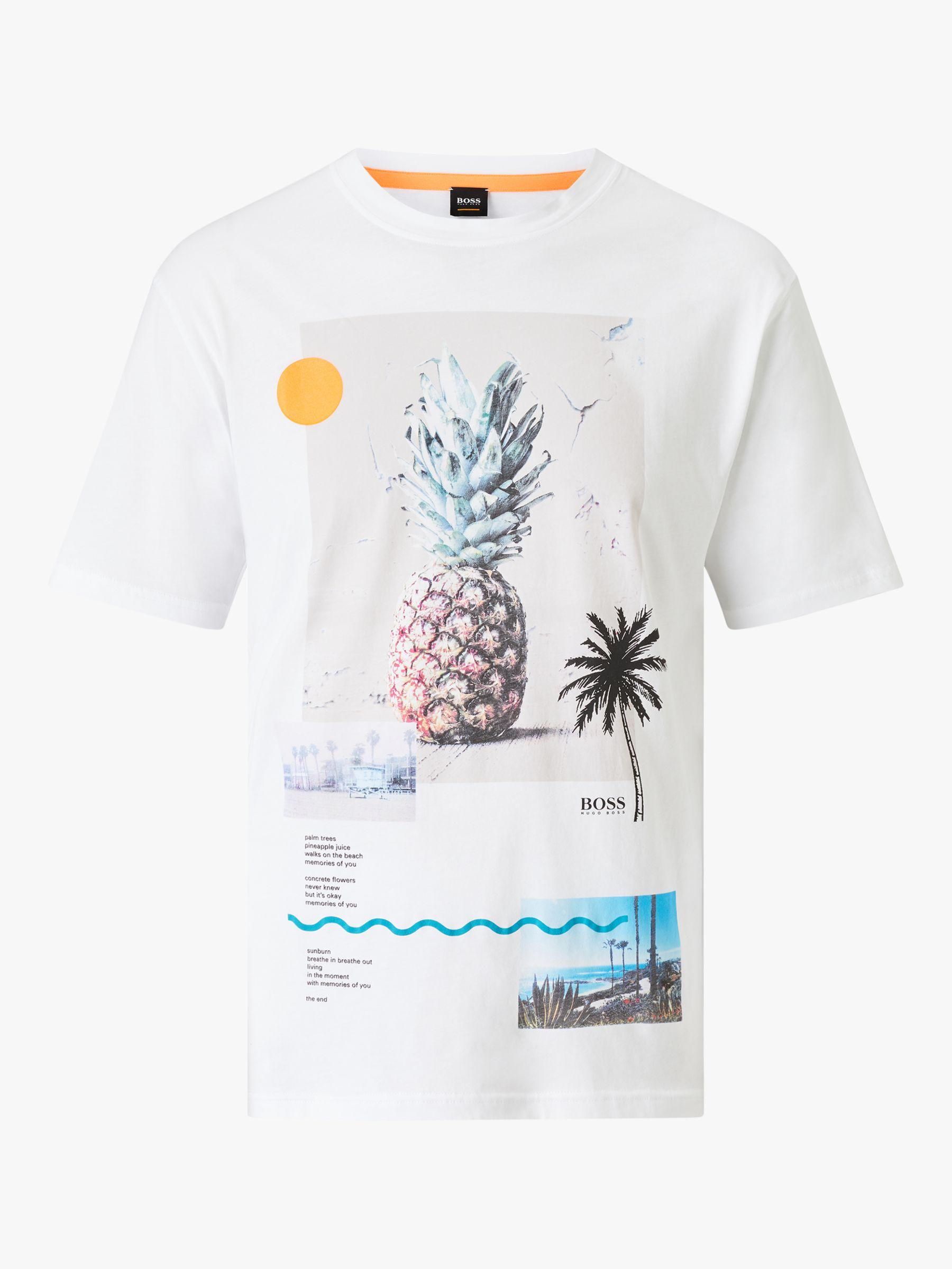 Boss Teecher Pineapple Print T-shirt 