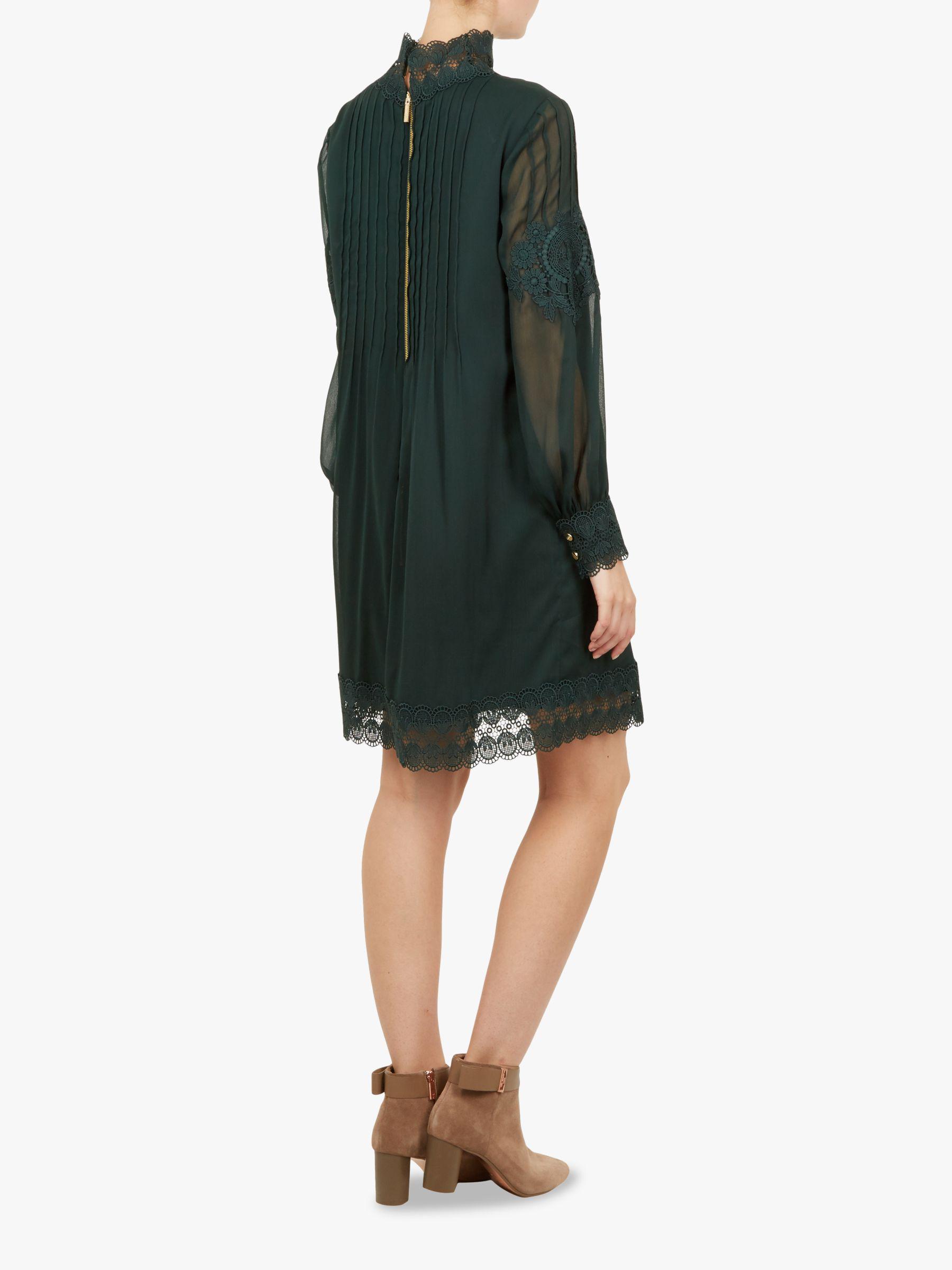 ted baker anneah dress green