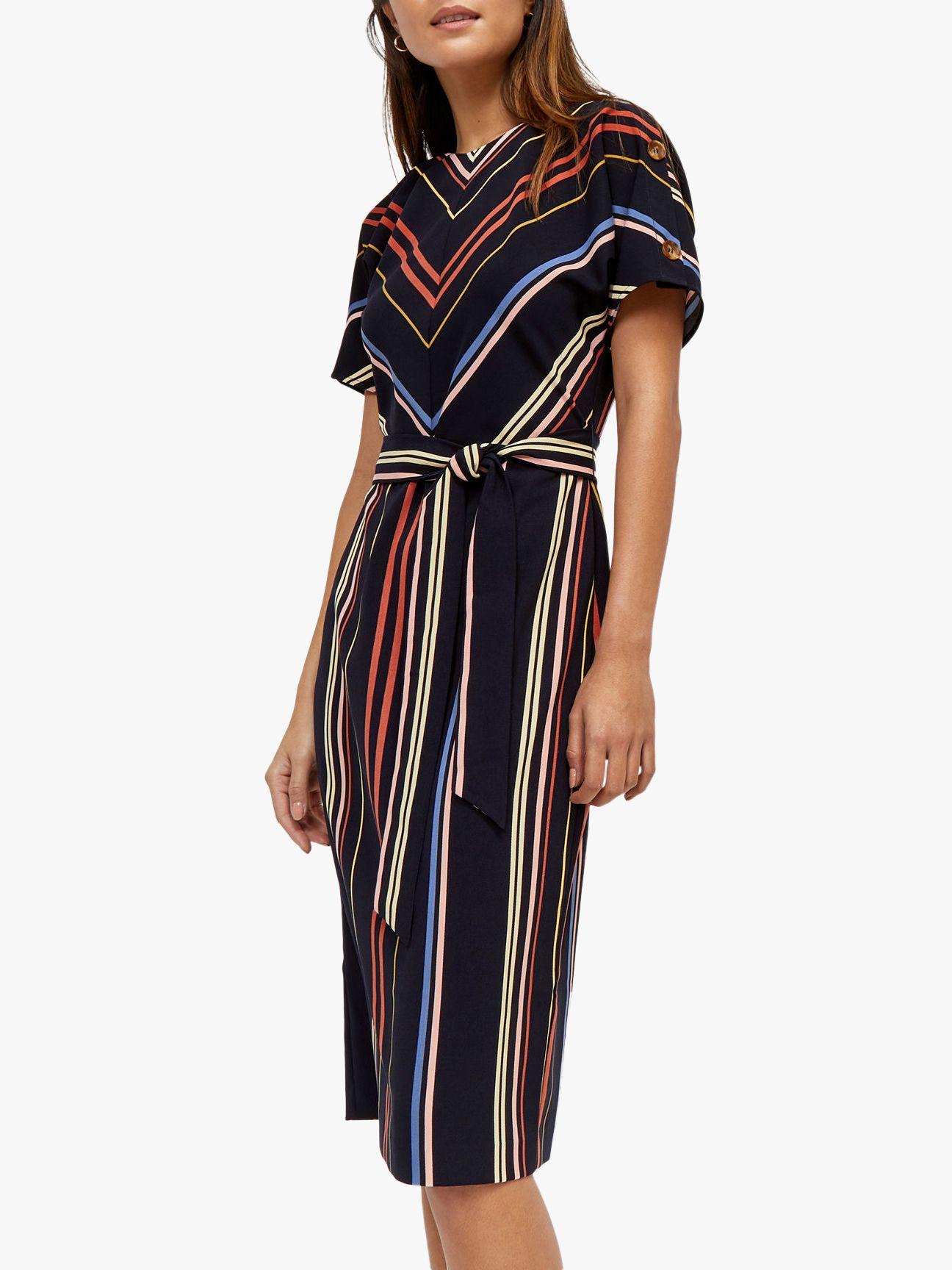 warehouse georgia stripe dress