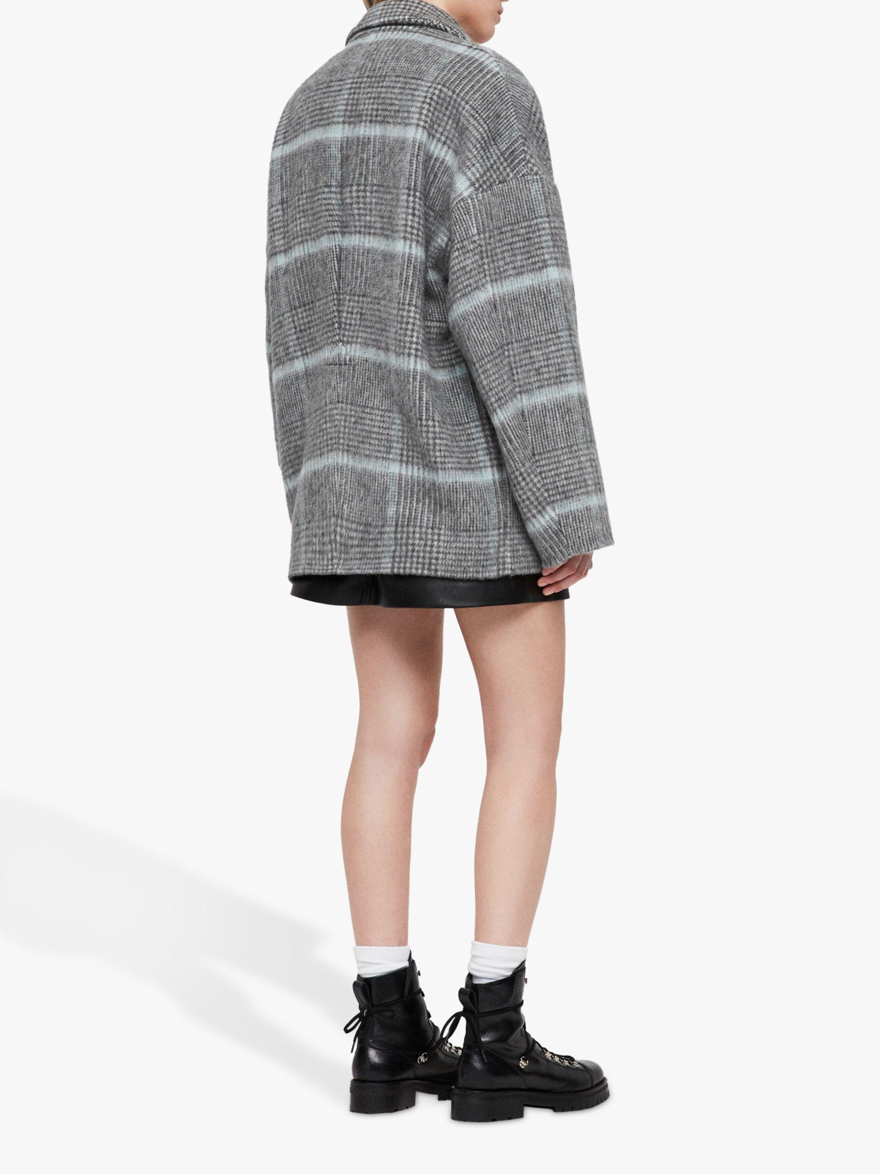 all saints simi check coat