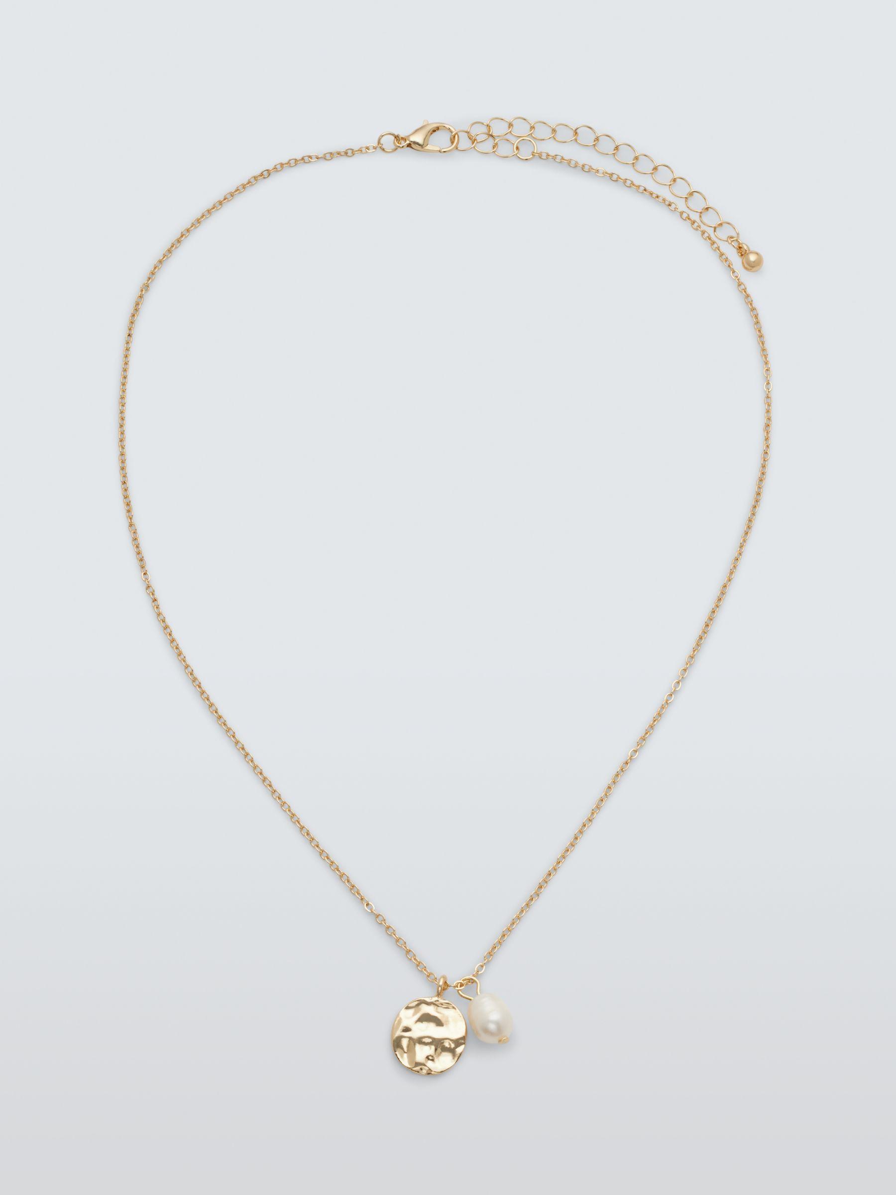 A B Davis 9ct Freshwater Pearl Necklace, White at John Lewis & Partners