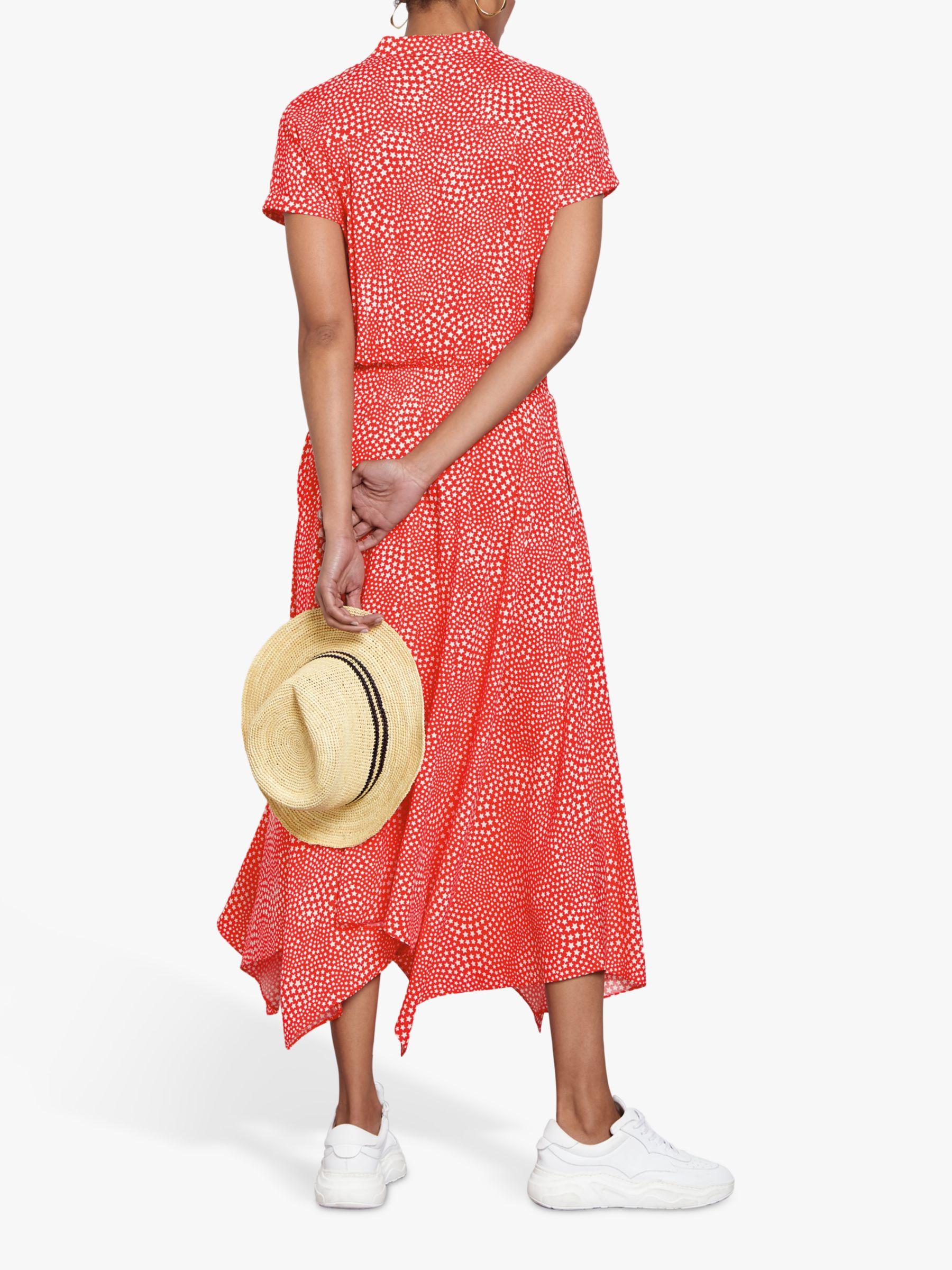 hush kensington shirt dress red