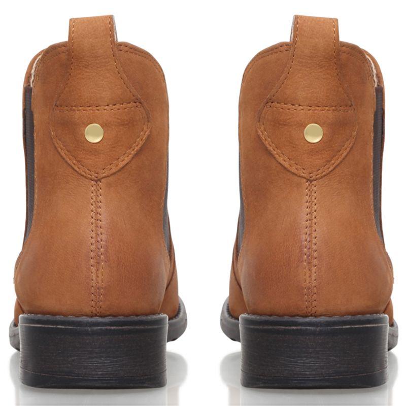 carvela solid slip on ankle boots