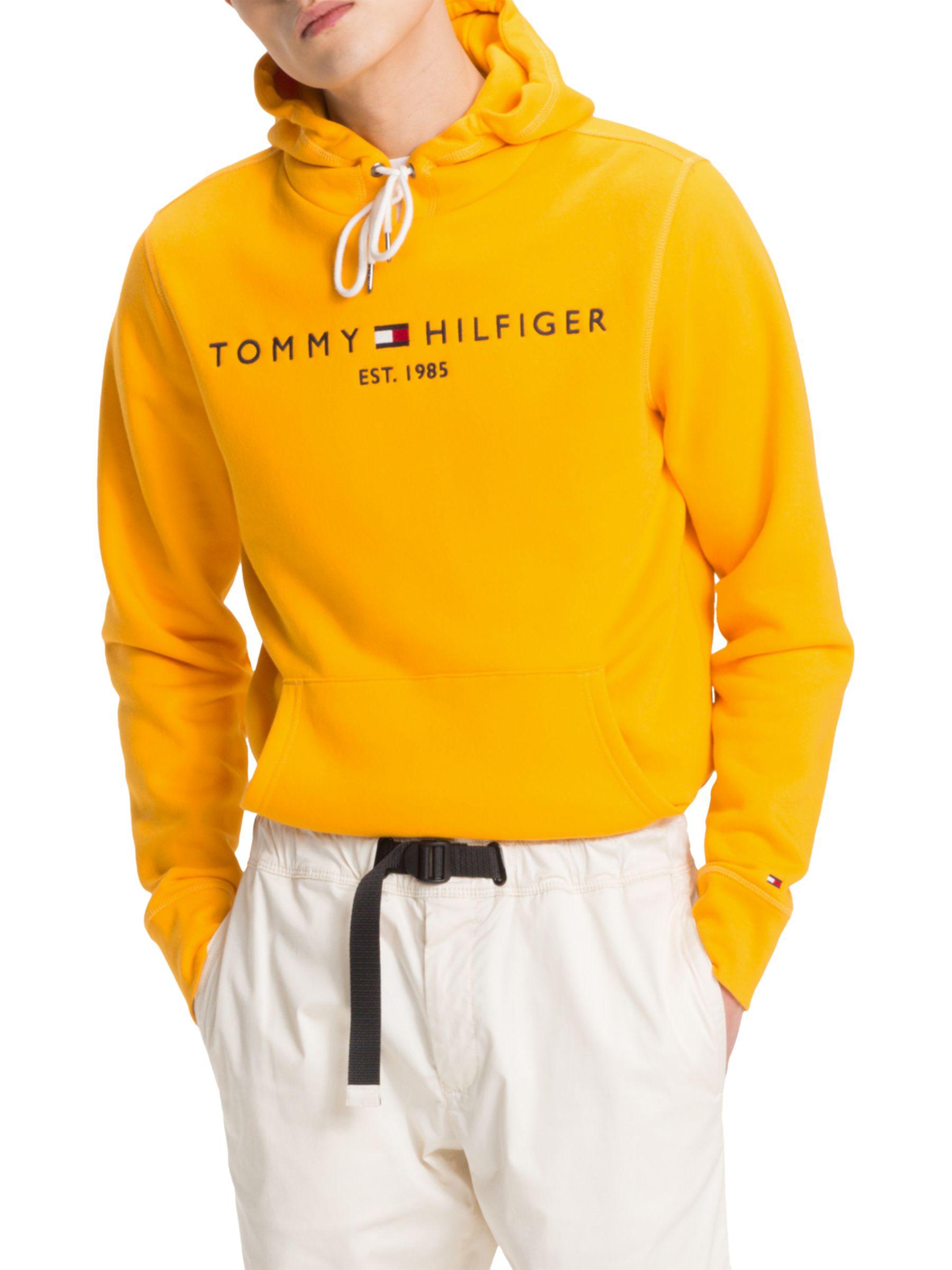 yellow tommy hilfiger hoodie 