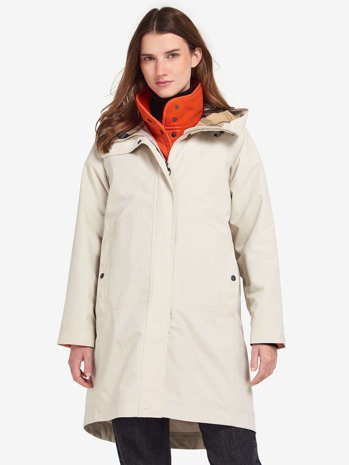 Barbour Barras Waterproof Longline Jacket in Natural | Lyst UK