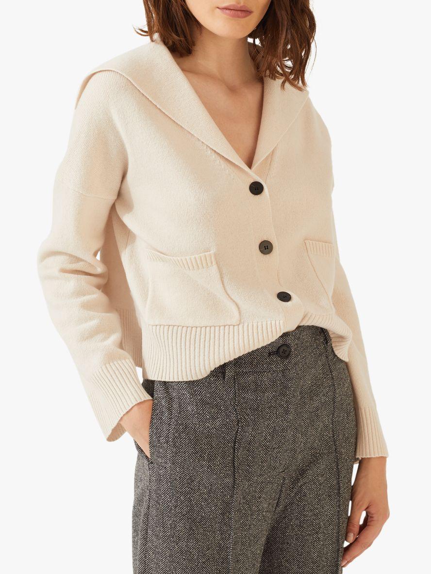 sailor collar cardigan
