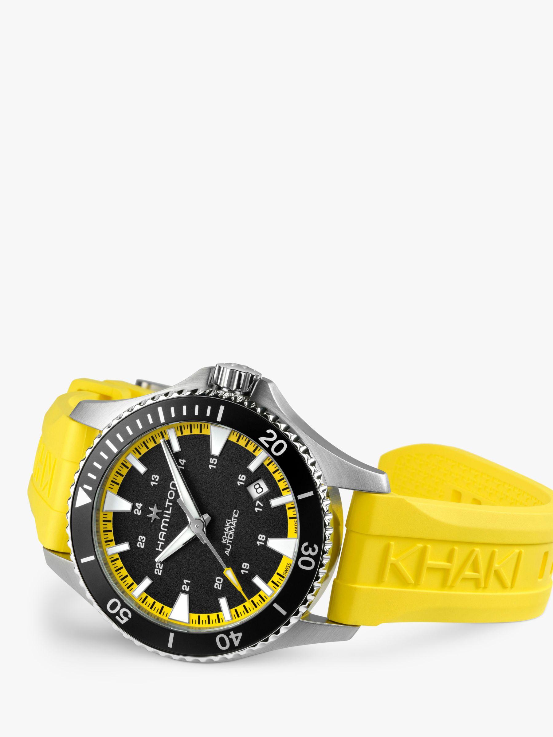 Hamilton H82395332 Khanki Navy Scuba Automatic Date Rubber Strap  