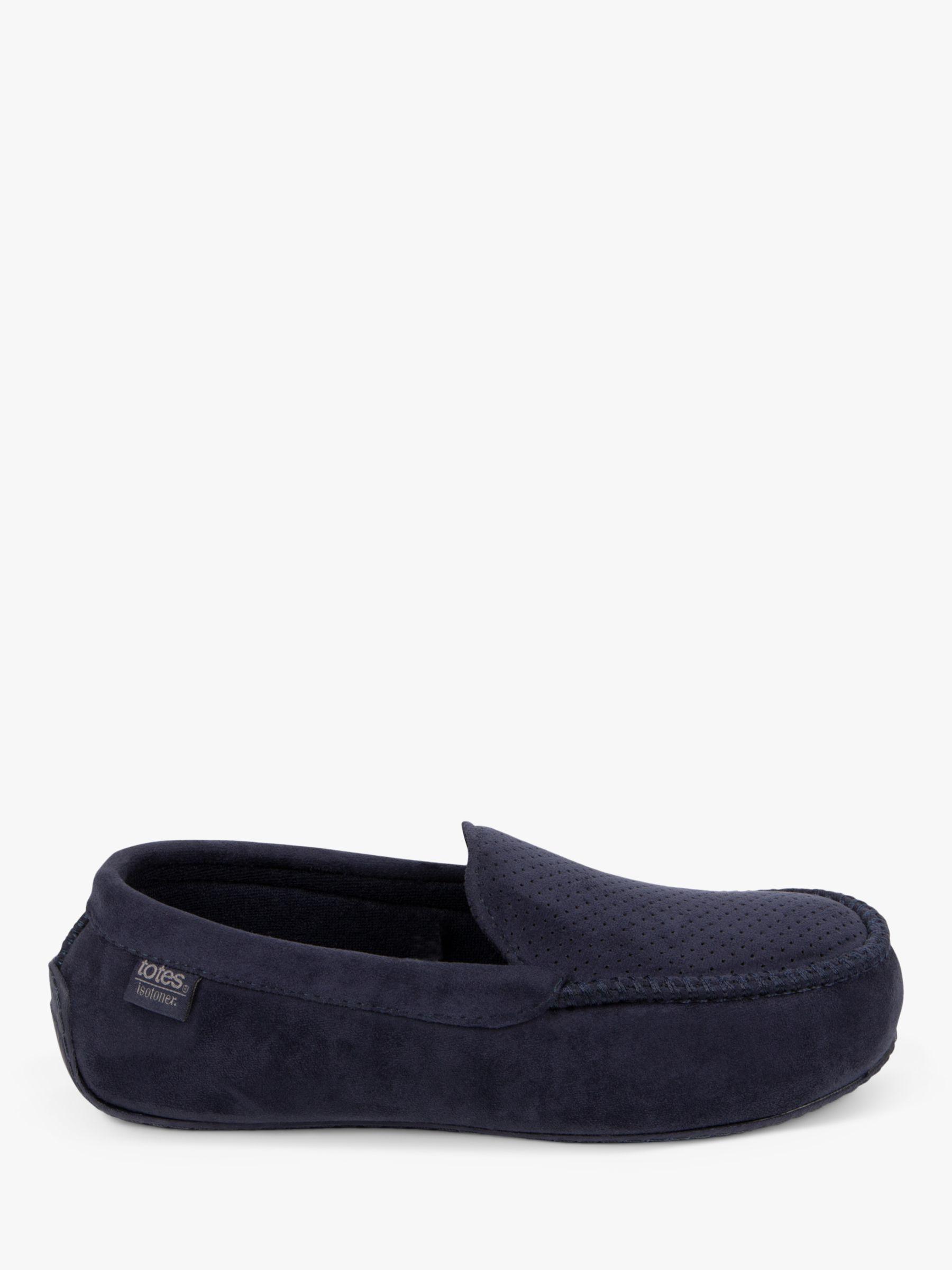 Totes Airtex Suedette Moccasin Slippers in Blue for Men Lyst UK