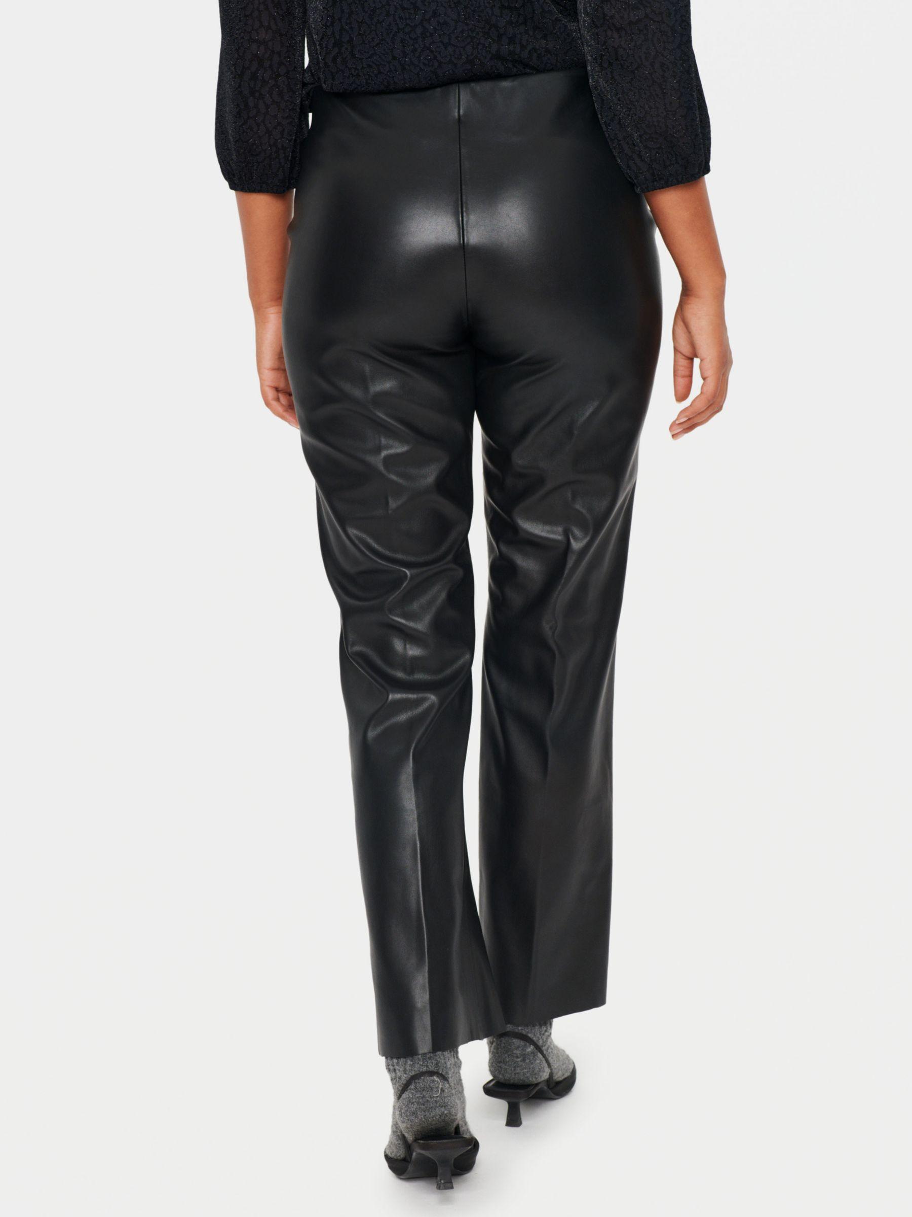 Dowie Faux Leather Flared Leg Trousers